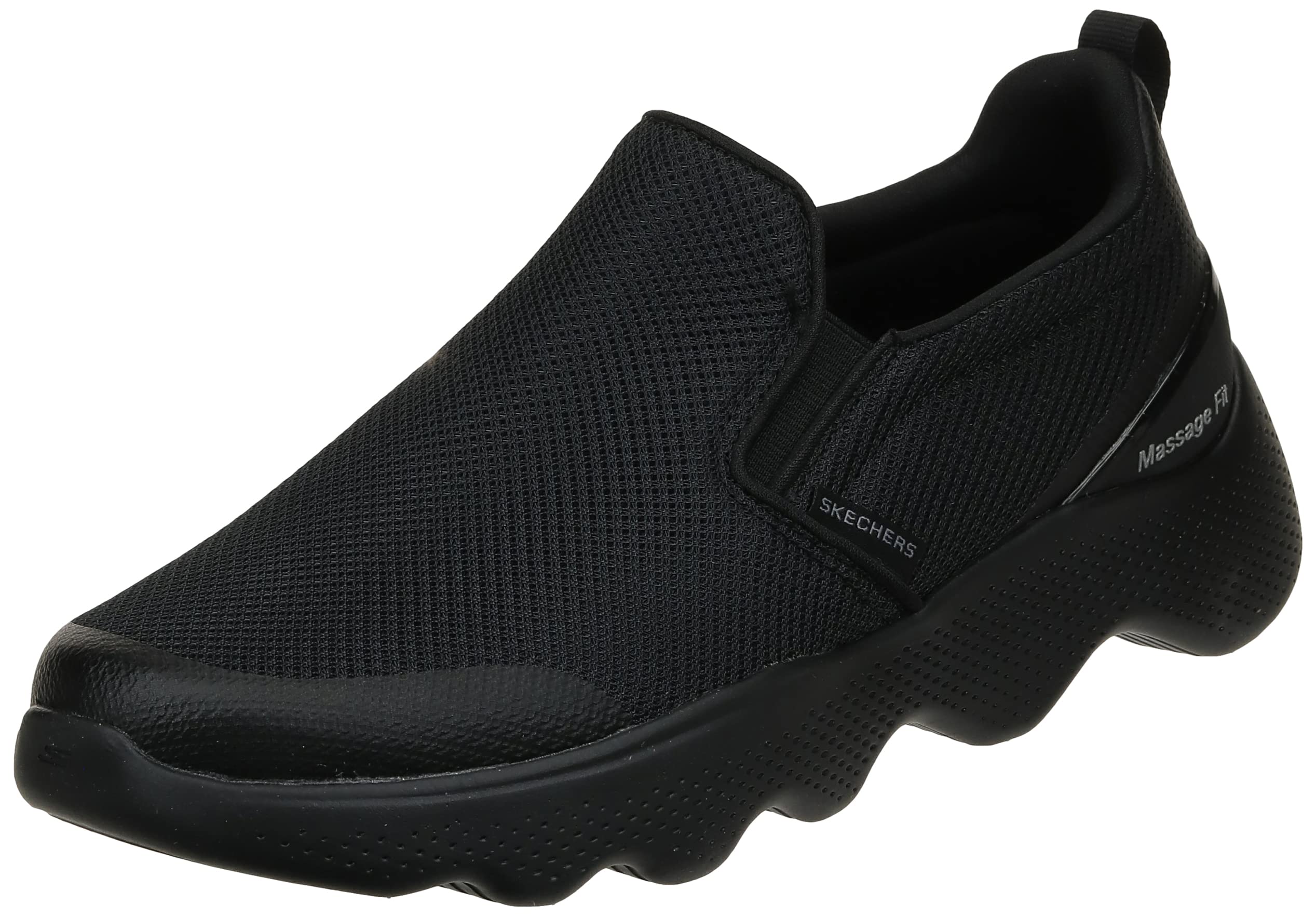 کفش مردانه اسکچرز GO WALK MASSAGE FIT، لوفر کژوال، سایز 38 EU، رنگ: مشکی