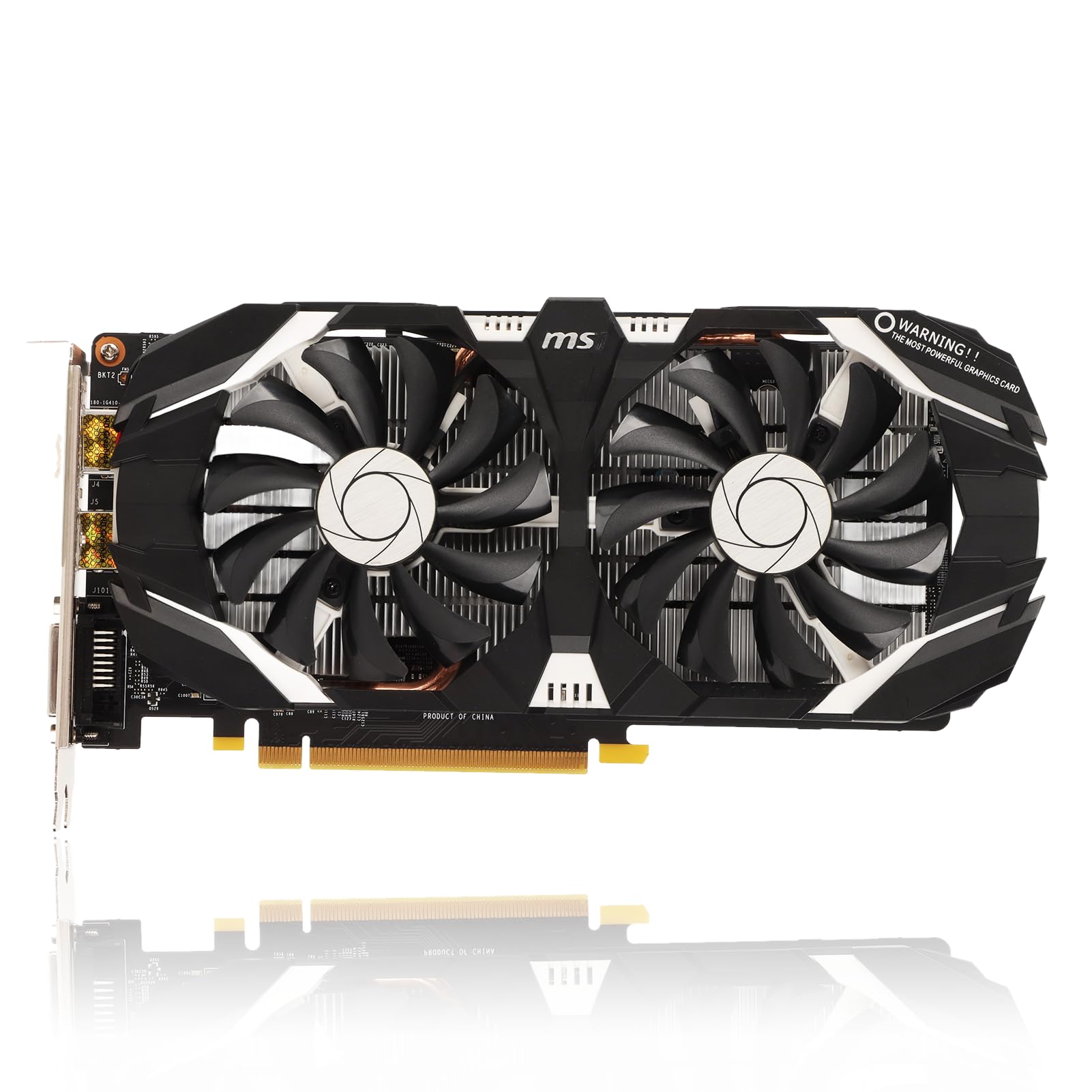 Dpofirs GTX1060 کارت گرافیک با 6 گیگابایت GDDR5، 192 بیتی، کارت گرافیک کامپیوتر با دو فن، فناوری 4K HDR، 8008 مگاهرتز، کارت گرافیک گیمینگ با رابط نمایش 6 گیگابایتی