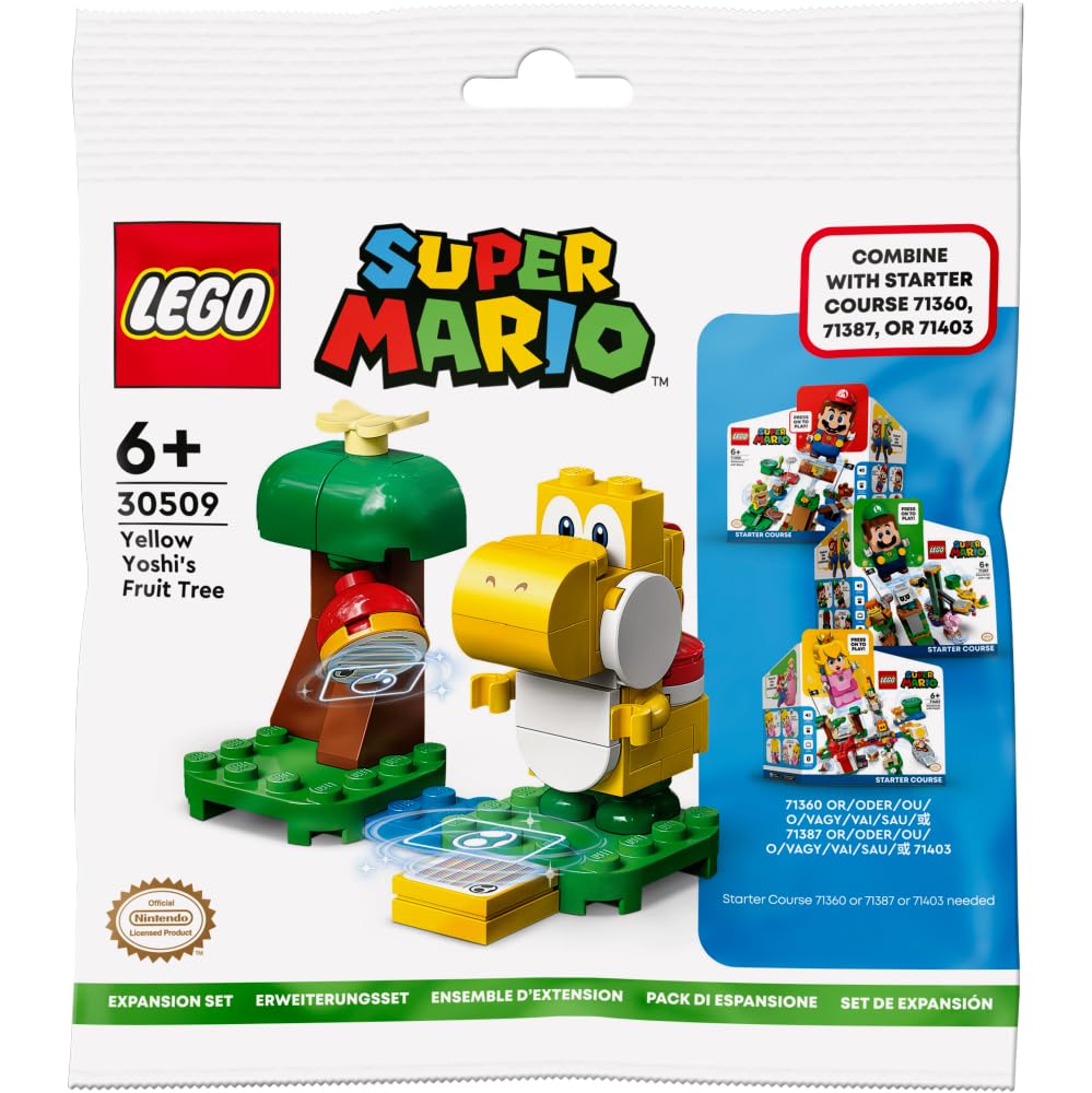 مجموعه ساختنی افزایشی درخت میوه زرد یوشی LEGO Super Mario مجموعه اسباب‌بازی ساخت (46 تکه) چندرنگ