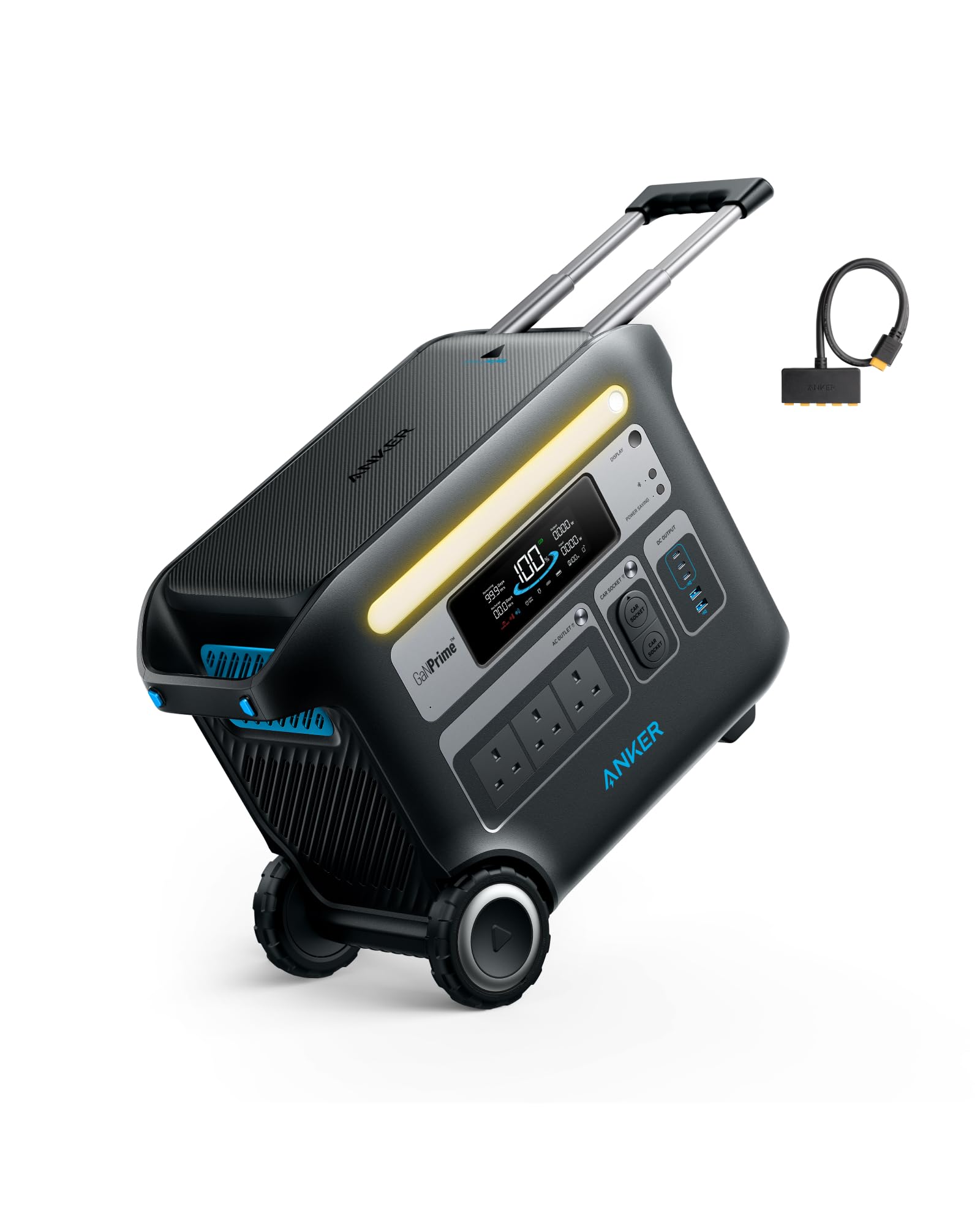 Anker SOLIX F2000 Portable Power Station, PowerHouse 767, 2400W Solar Generator, GaNPrime Battery Generators for Home Use, LiFePO4 Power Station for Outdoor Camping, and RVs (Solar Panel Optional) 2048Wh