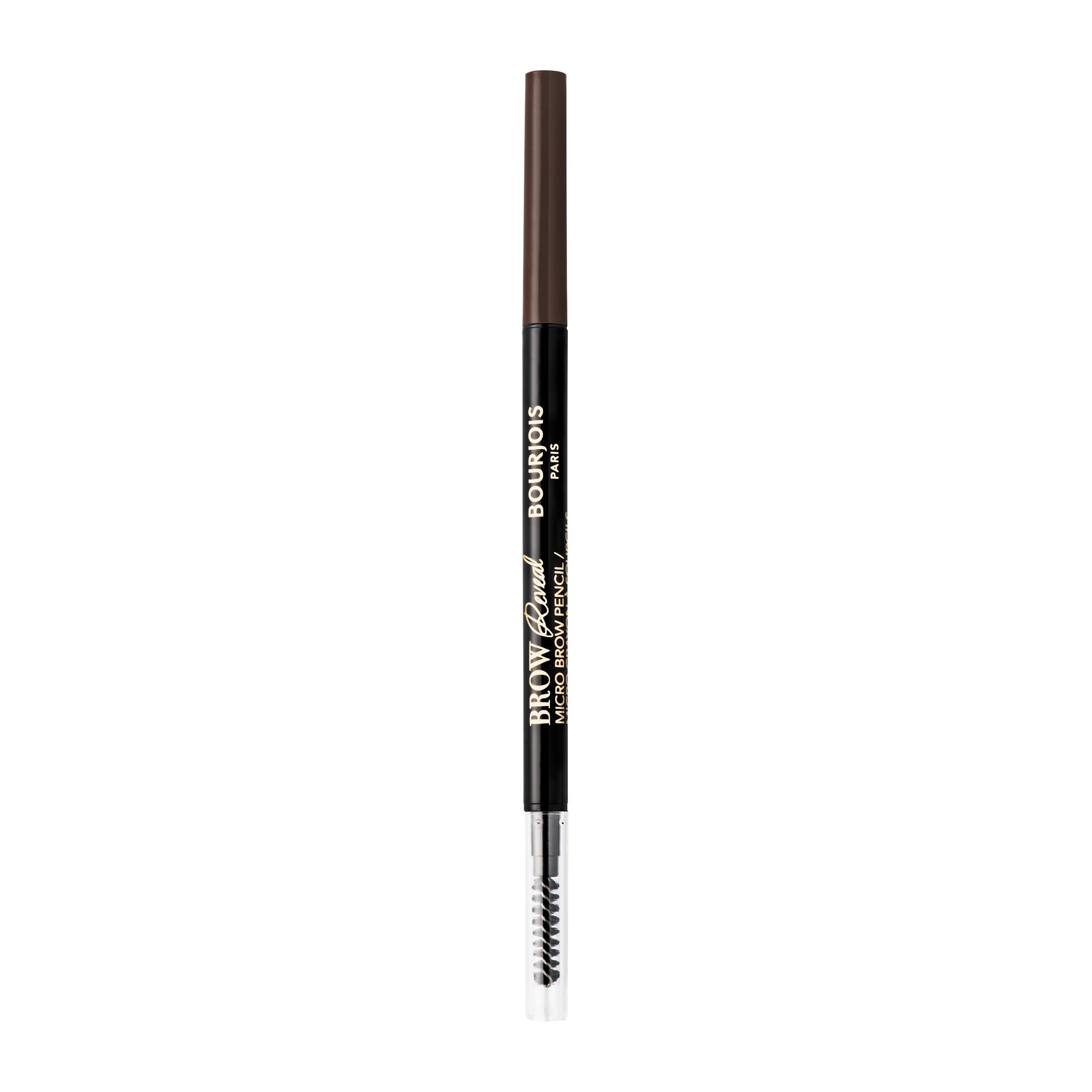مداد ابروی Bourjois Brow Reveal Micro Brow، مداد ابرو قهوه‌ای، فرمول وگان، مداد ابرو با برس، 003 قهوه‌ای تیره، 0.09g