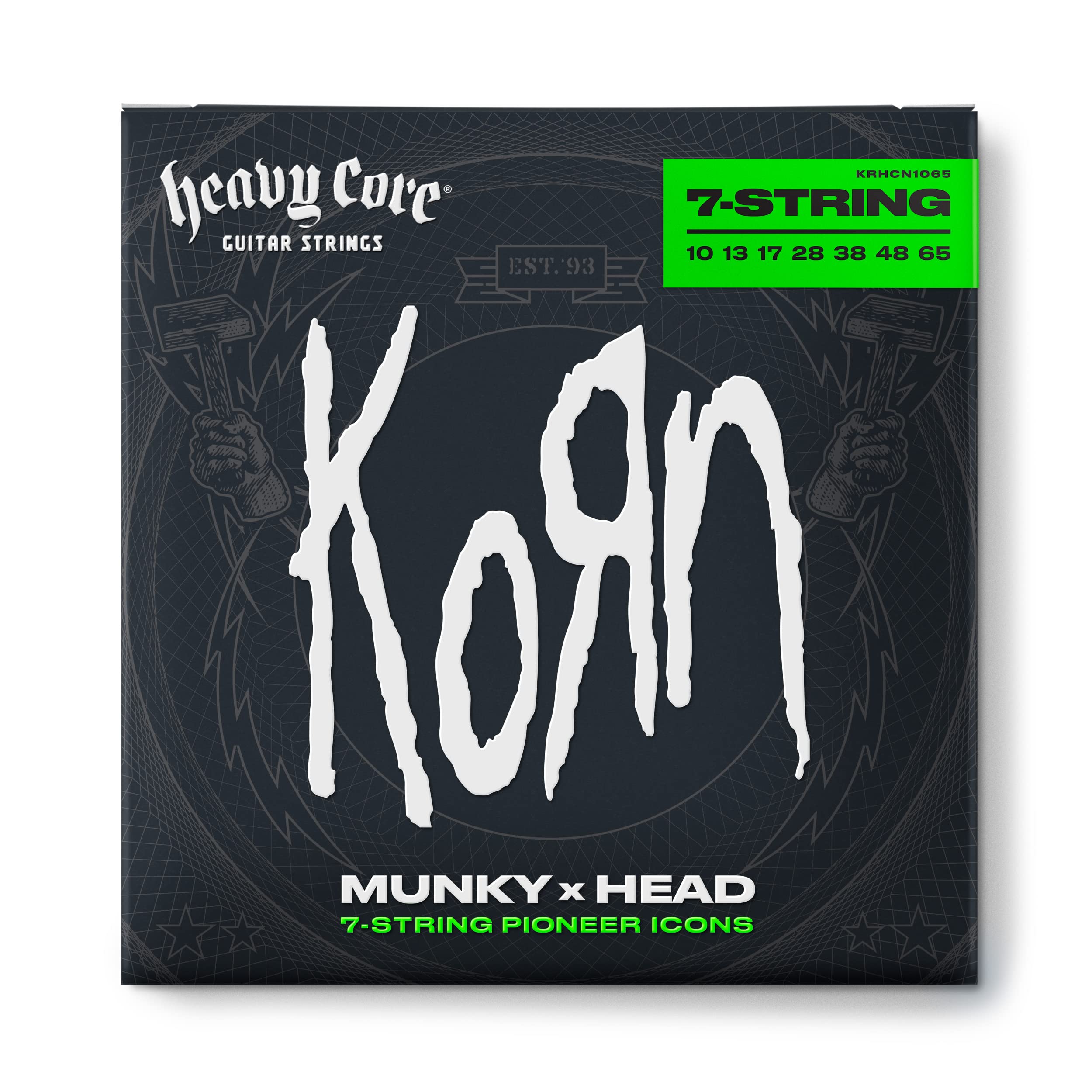 رشته‌های گیتار JIM DUNLOP Heavy Core Korn 10/65-7/Set