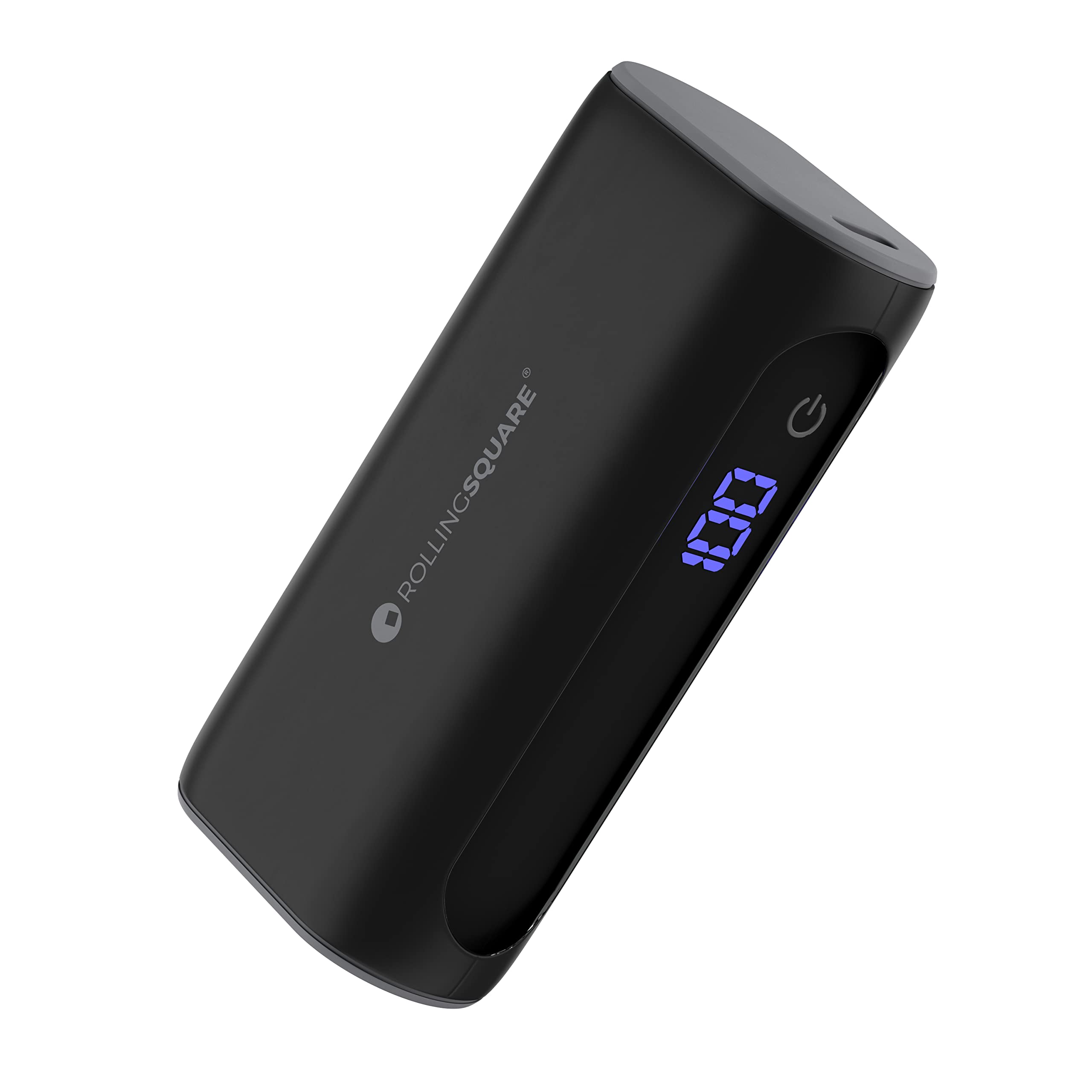 پاور بانک رولینگ اسکوئر - ۵۰۰۰ میلی آمپر ساعت شامل پورت USB A و USB C با قدرت ۳۰ وات و نمایشگر دیجیتال شارژ (سیاه)