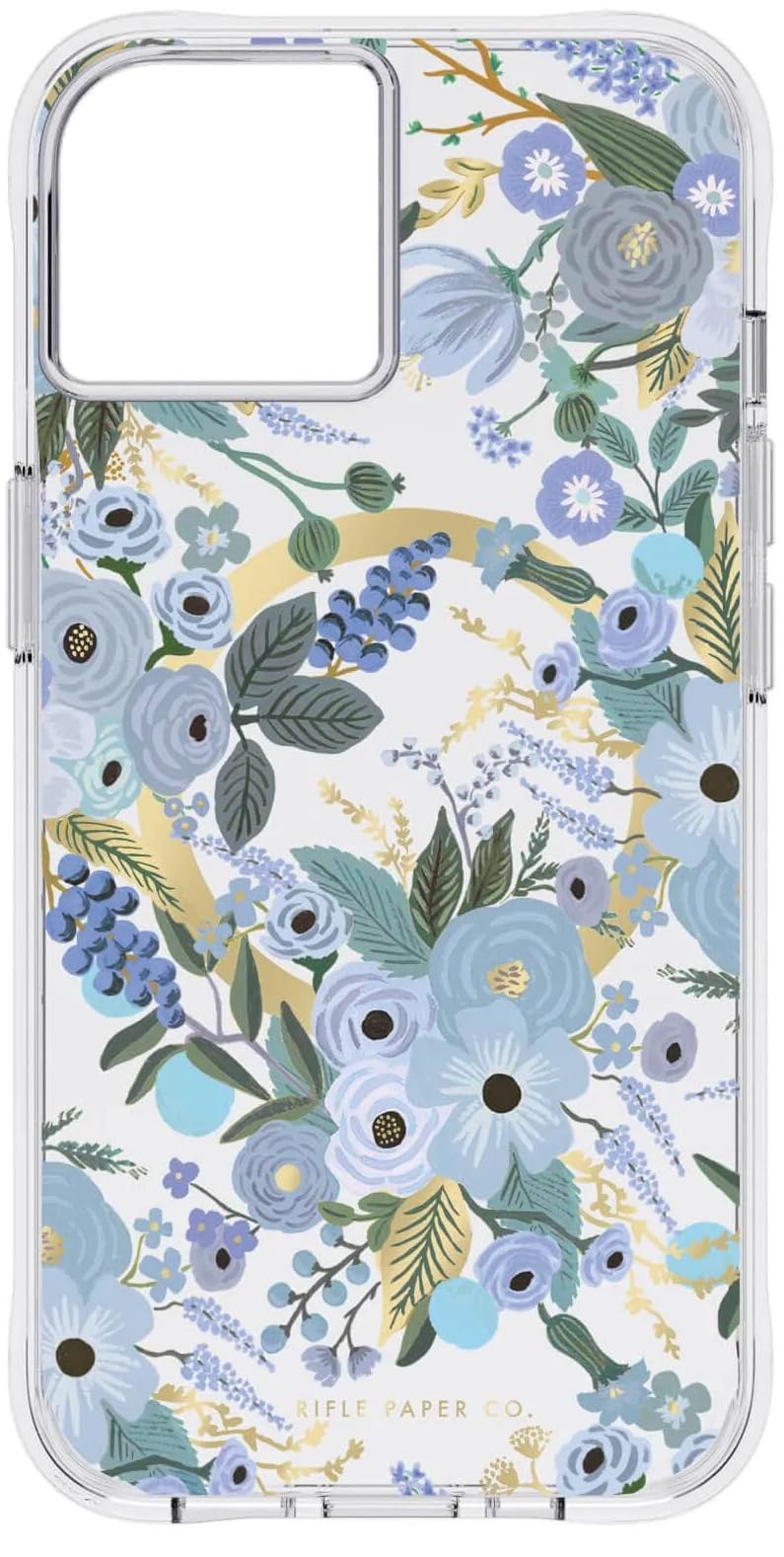 محفظه شفاف Case-Mate Rifle Paper برای iPhone 14 Plus (Garden Party Blue) MagSafe (آبی مهمانی باغ) MagSafe آبی مهمانی باغ