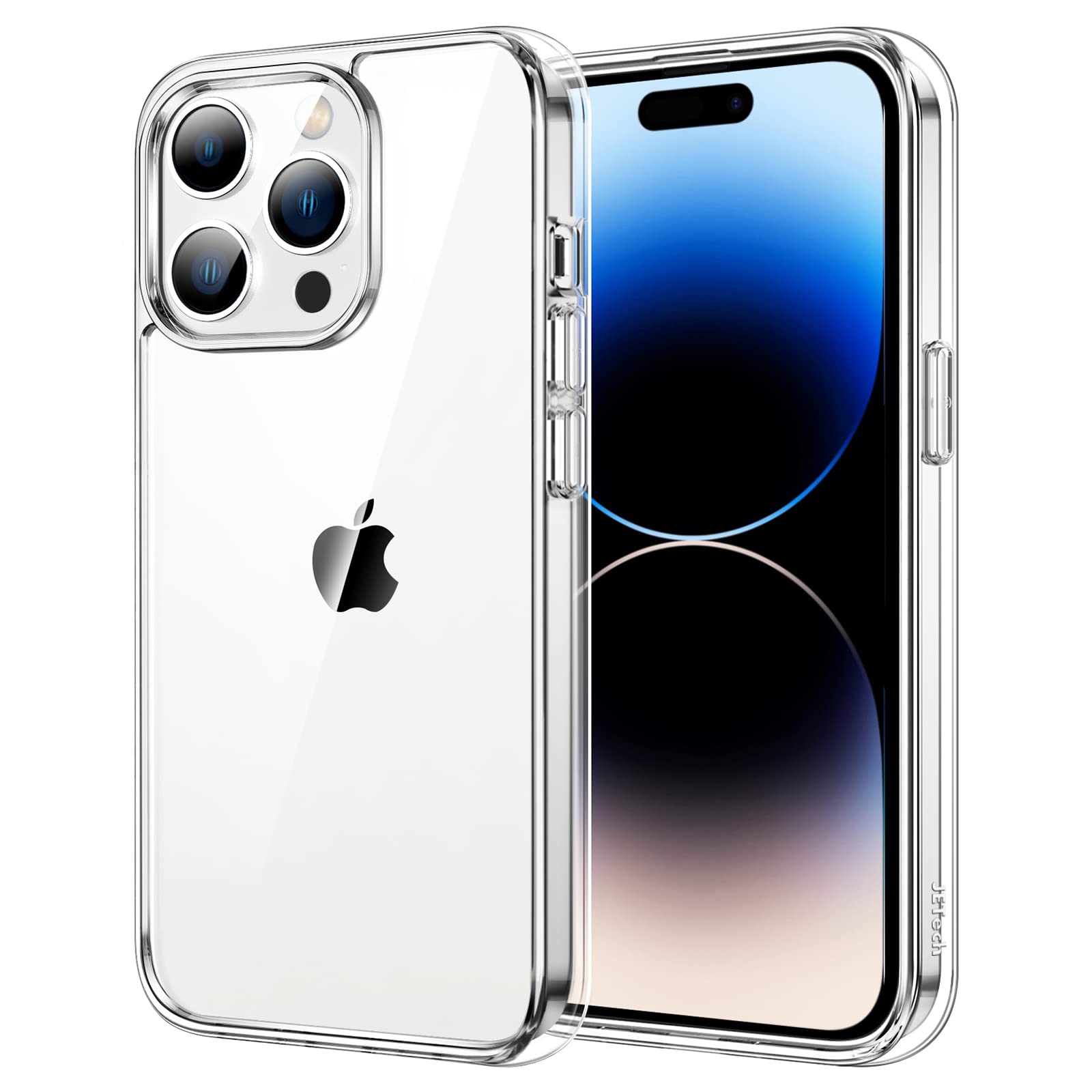 محافظ گوشی JETech برای iPhone 14 Pro 6.1 اینچ، جلوگیری از زرد شدن، محافظ گوشی ضد ضربه، پوشش بامپر ضد خش پشت شفاف (شفاف)
