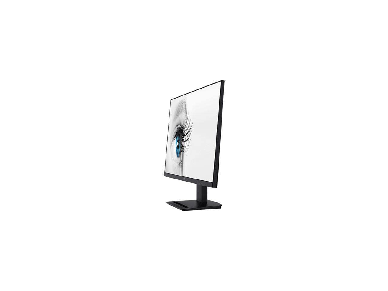 MSI Pro MP273، 27 "، 1920 × 1080 (FHD)، IPS، 75 هرتز، تایید شده توسط TUV برای حفاظت از دید، 5 میلی‌ثانیه، HDMI، 1 (v1.2a)، تیلت