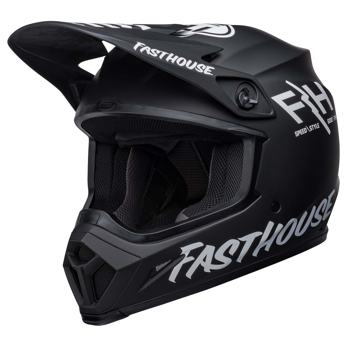کلاه موتورسیکلت MX-9 Adventure MIPS Full-Face از برند BELL مدل Prospect با رنگ مشکی/سفید به همراه دهانه L