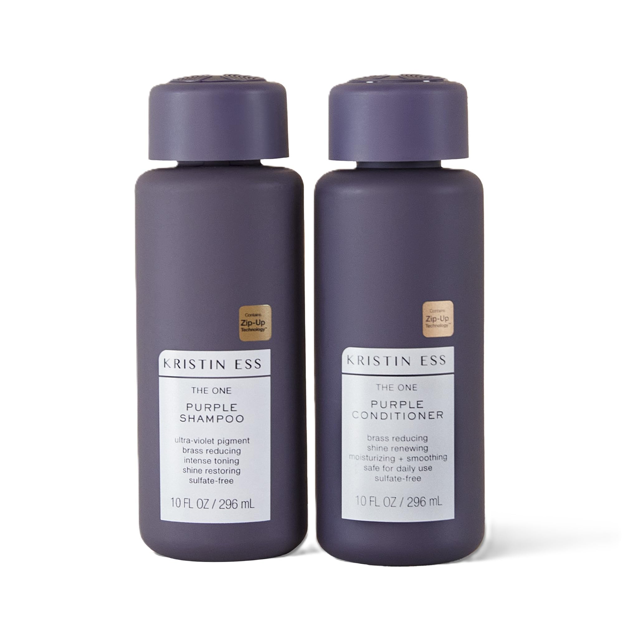 ست شامپو و کندیشنر بنفش Kristin Ess "The One" برای موهای بلوند، هر کدام 10 اونس Purple Shampoo & Conditioner 10 اونس.