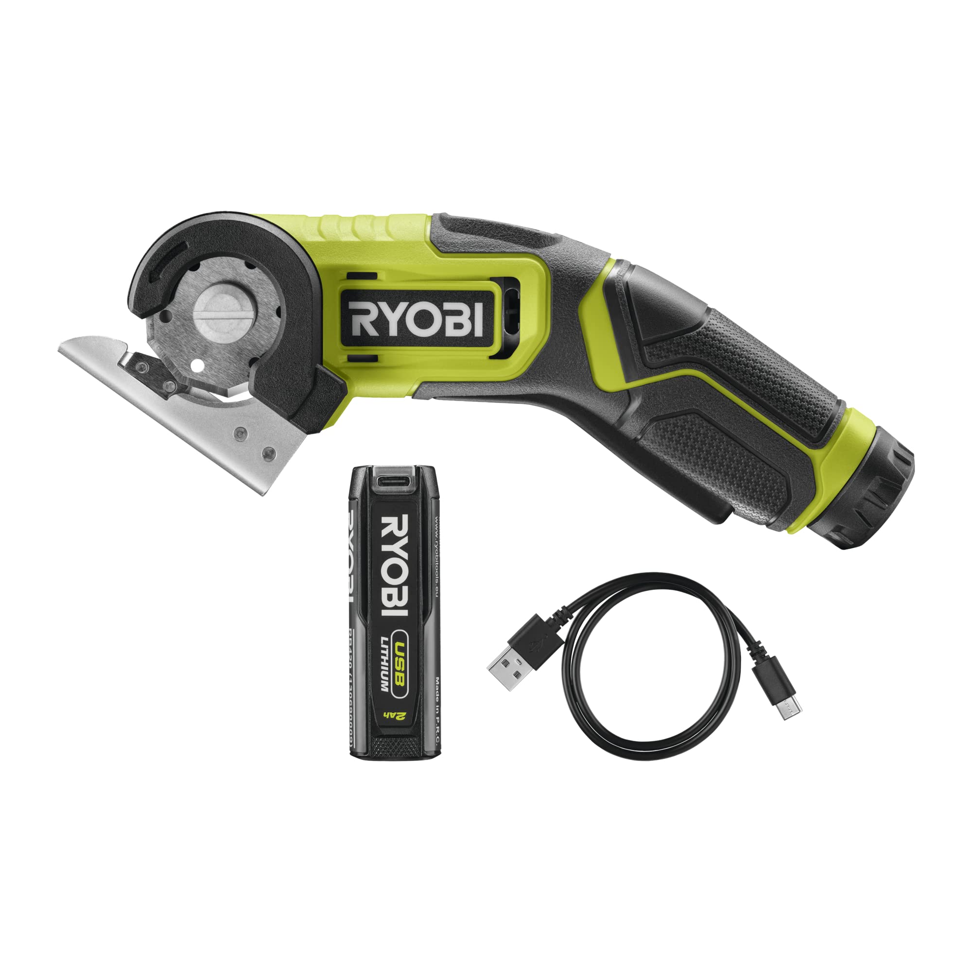 ابزار برش بی‌سیم RYOBI RCT4-120G 4V (1 عدد با ظرفیت 2.0 آمپر)، پلتفرم سبز هایپر