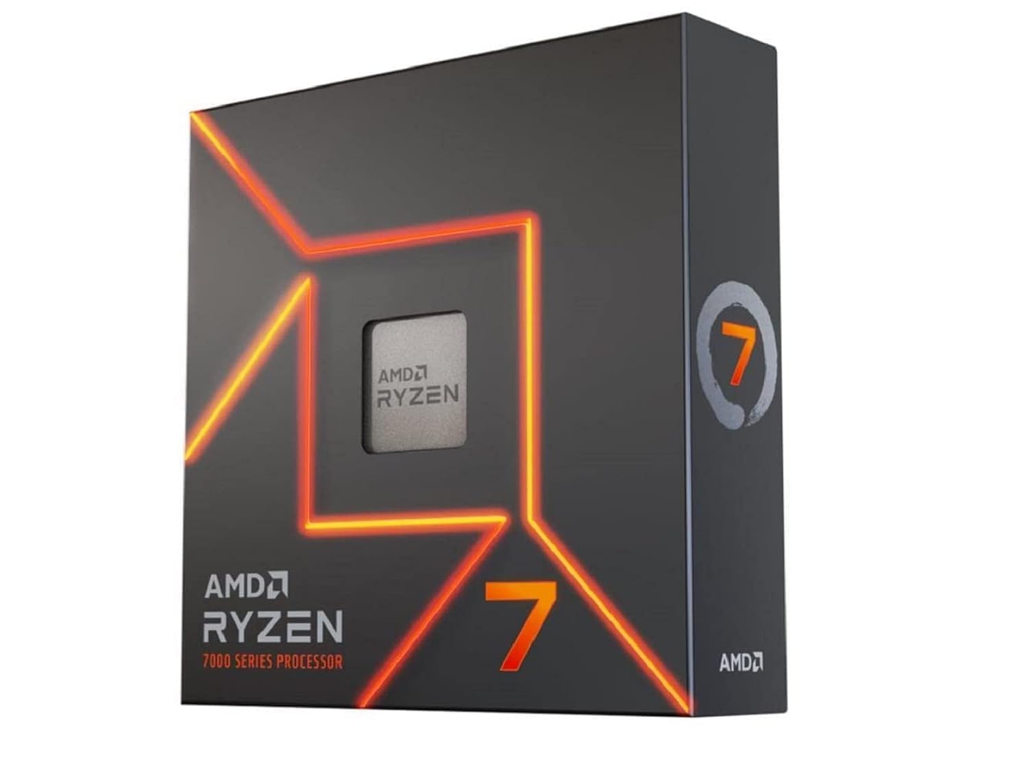 واحید کارپرداز میزکار AMD Ryzen 7 7700X با فرکانس 4.5 گیگاهرتز AM5 105 وات، دارای 8 هسته و 16 رشته، حداکثر فرکانس افزایشی 5.4 گیگاهرتز، حافظه پنهان L3 32 مگابایت، گرافیک AMD Radeon، حداکثر 128 گیگابایت حافظه 2 کاناله DDR5-5200، معماری Zen 4 Arc - پردازنده CPU