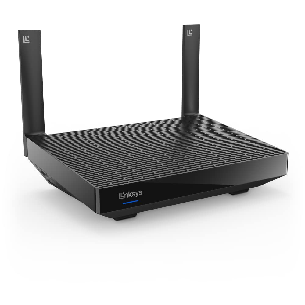 رابط Linksys Hydra 6 Dual Band Mesh WiFi 6 Router (AX3000) - روتر بازی بی‌سیم با سرعت تا 3.0 گیگابیت بر ثانیه، پشتیبانی از بیش از ۲۵ دستگاه و ۲،۰۰۰ فوت مربع - کار می‌کند با سیستم Linksys Mesh WiFi