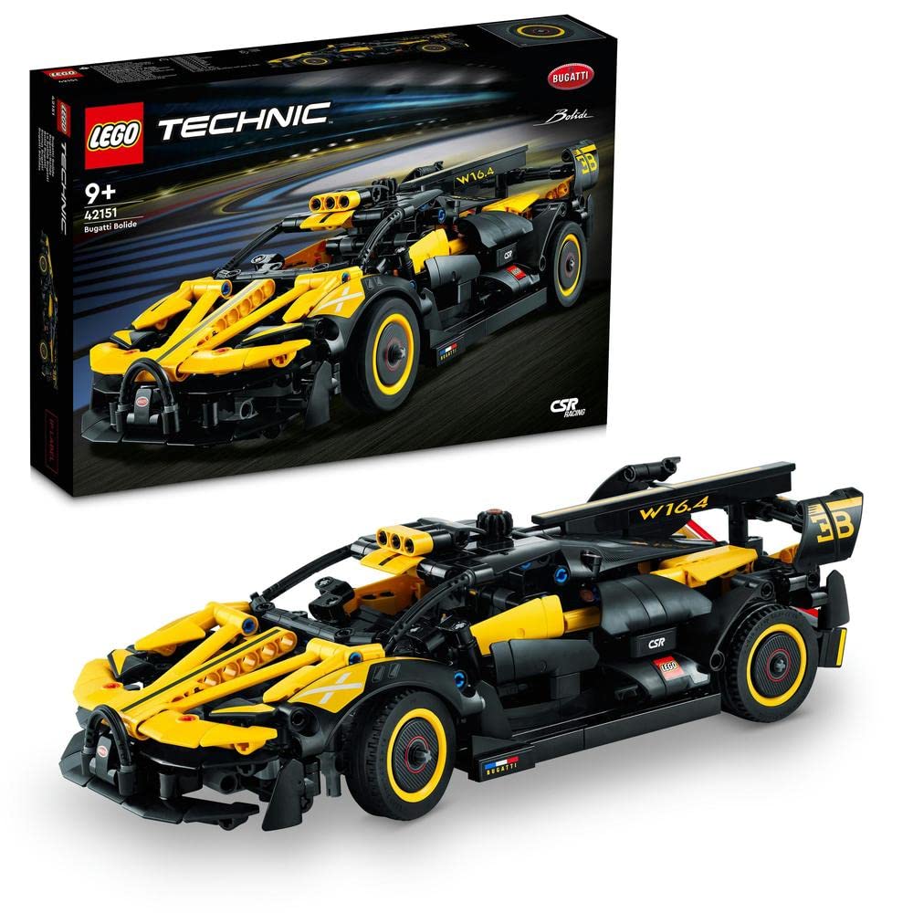 مجموعه ساخت مدل خودروی مسابقه Bugatti Bolide Racing Car به همراه تکنیک لگو، اسباب بازی مهندسی برای پسران و دختران 9 سال به بالا، مجموعه ساخت اسباب بازی نمادین و جالب خودروی ورزشی، هدیه تولد برای کودکان 42151