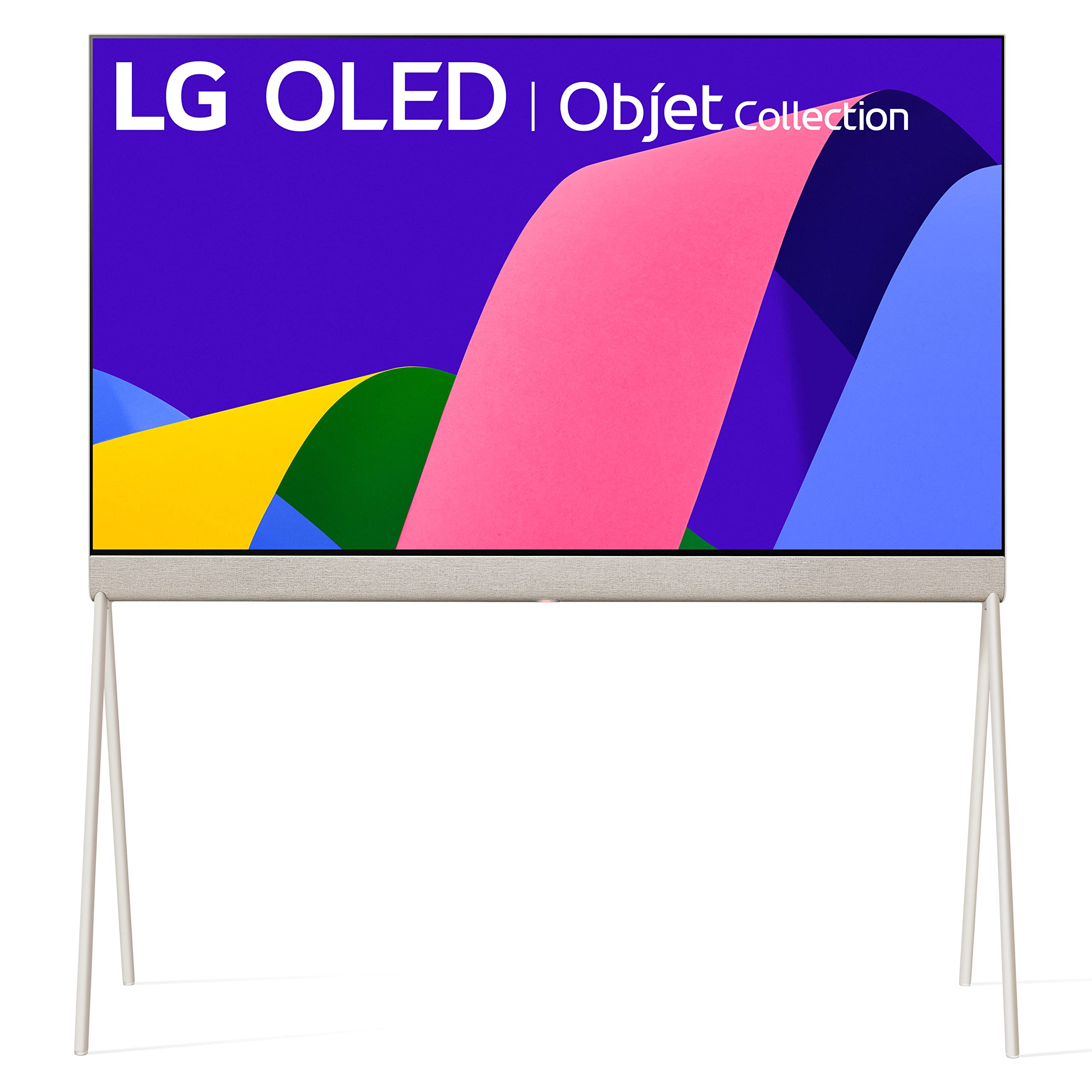 تلویزیون هوشمند سری LG 55 اینچ کلاس OLED مجموعه Objet Posé 55LX1QPUA.AUS، 2022 - تلویزیون 4K توانمند شده توسط هوش مصنوعی، دارای Alexa Built-in، نسخه بین‌المللی رنگ سیاه