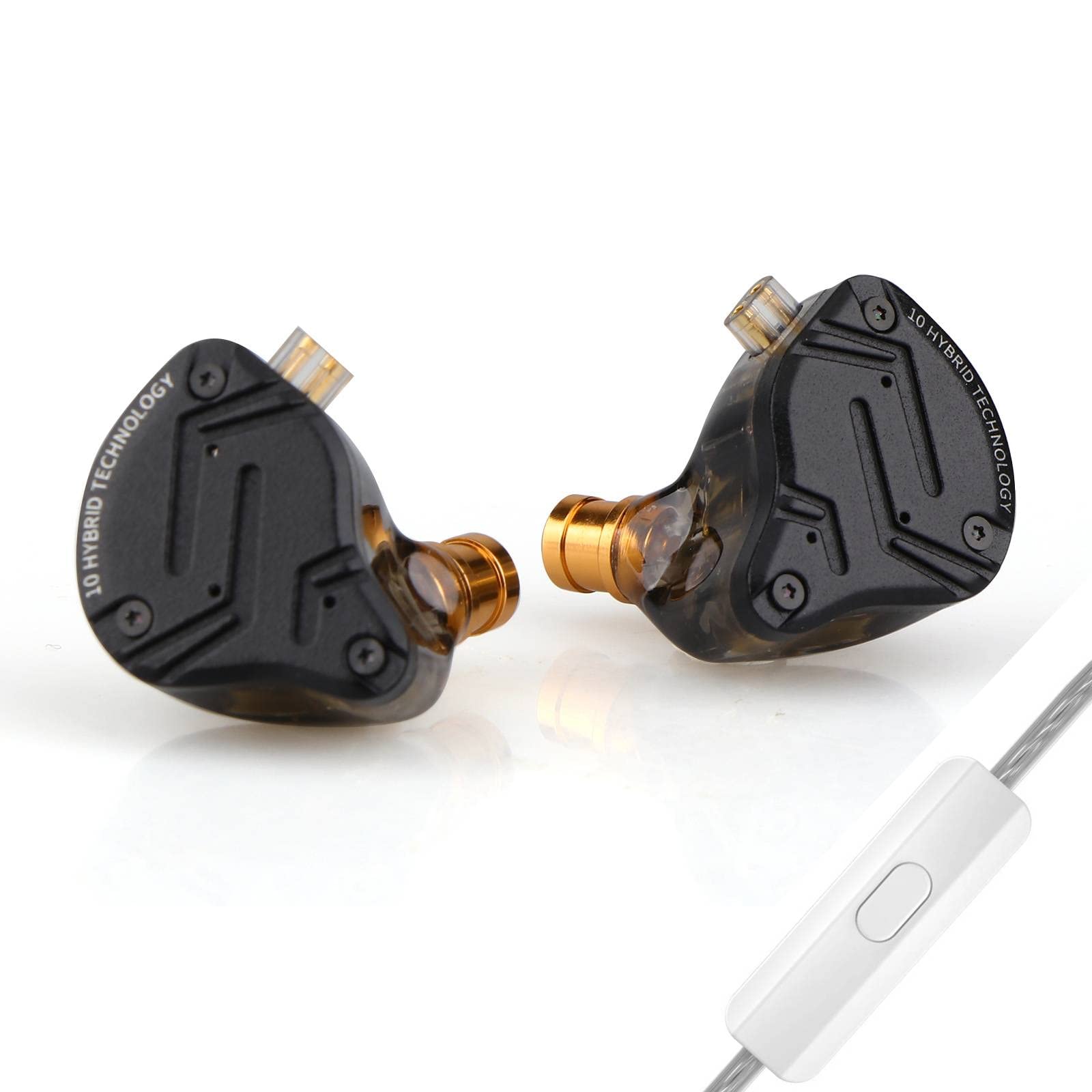 گوشی‌های شن hears Linsoul KZ ZS10 Pro 4BA+1DD با فلز HiFi متال و صفحه فولادی، کابل قابل جدا شدن 2 پین با میکروفنچندرگوشی 5 درایور است.