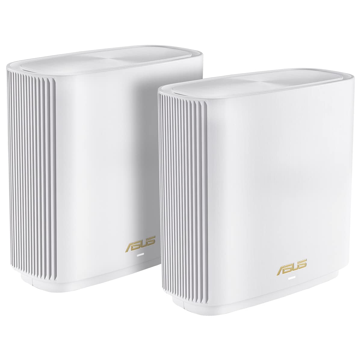 سیستم مش ASUS ZenWiFi XT9 AX7800 با WiFi 6 Tri-Band، 802.11ax، تا 5700 فوت مربع و 6+ اتاق، AiMesh، امنیت اینترنتی رایگان مادام‌العمر، کنترل‌های والدین، راه‌اندازی آسان - رنگ سفید WIFI 6 AX7800 XT9 (دو بسته)
