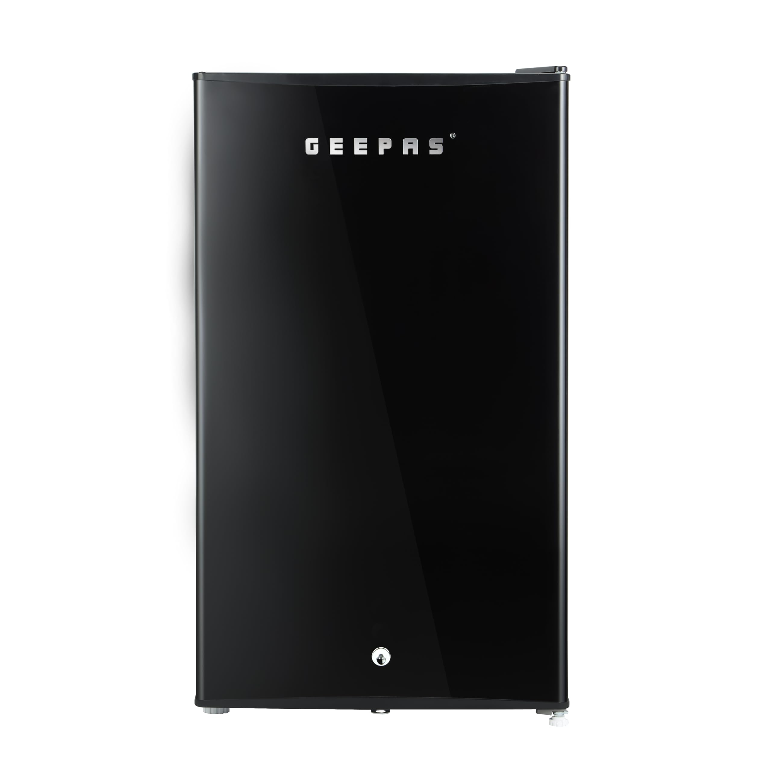 یخچال تبرید یخچال تبرید Geepas GRF1212BXE Single Door Mini Defrost - یخچال کوچک با طراحی رترو، صدای کم و ولتاژ پایین، سریع خنک شدن و تمیز کردن آسان، رنگ مشکی، 1 سال گارانتی