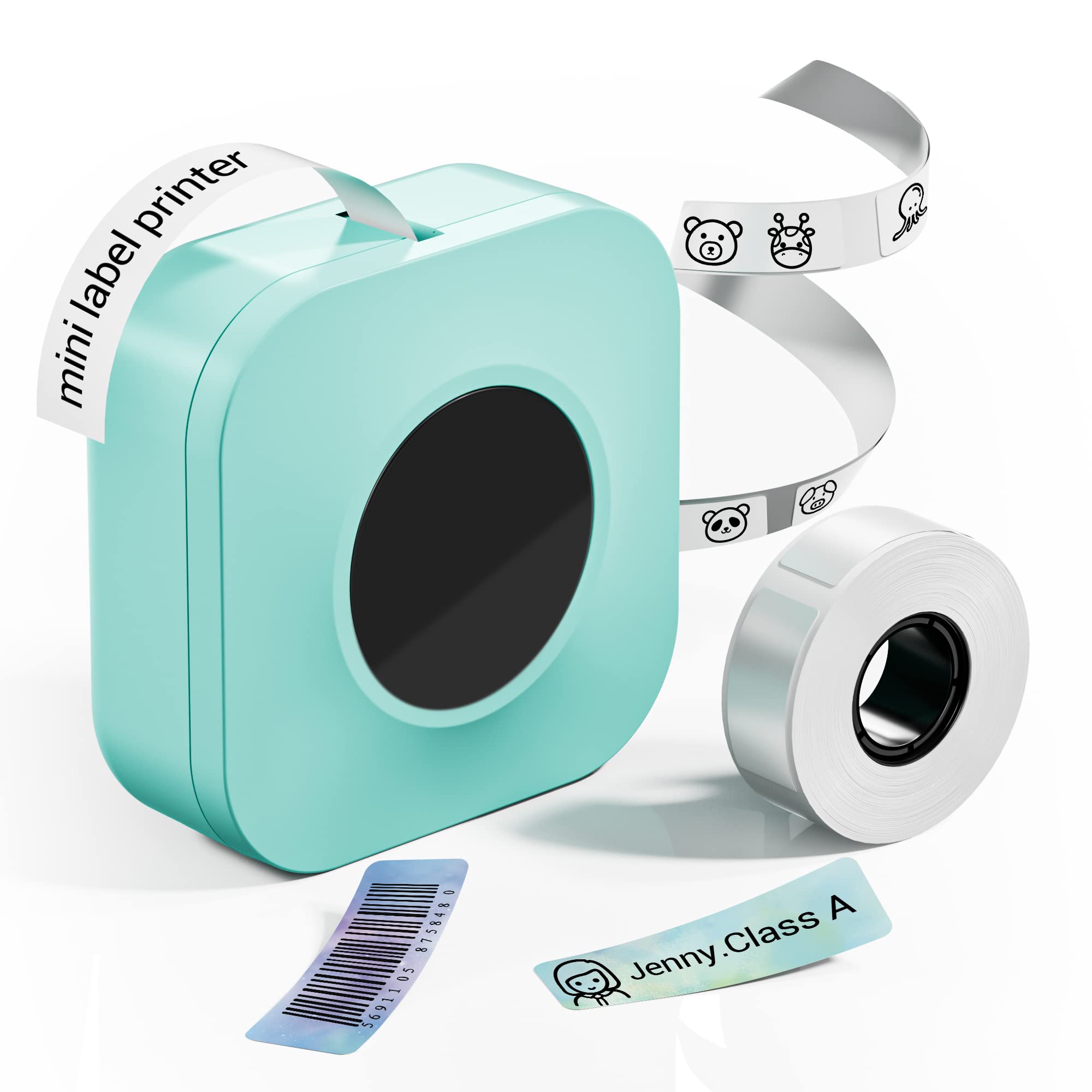 ماشین سازماندهی خانه دفتر، چاپگر برچسب های حرارتی بی‌سیم، Handheld Label Maker و Bluetooth Q30S Mini Label پهنی کوچک Phomemo - سبز