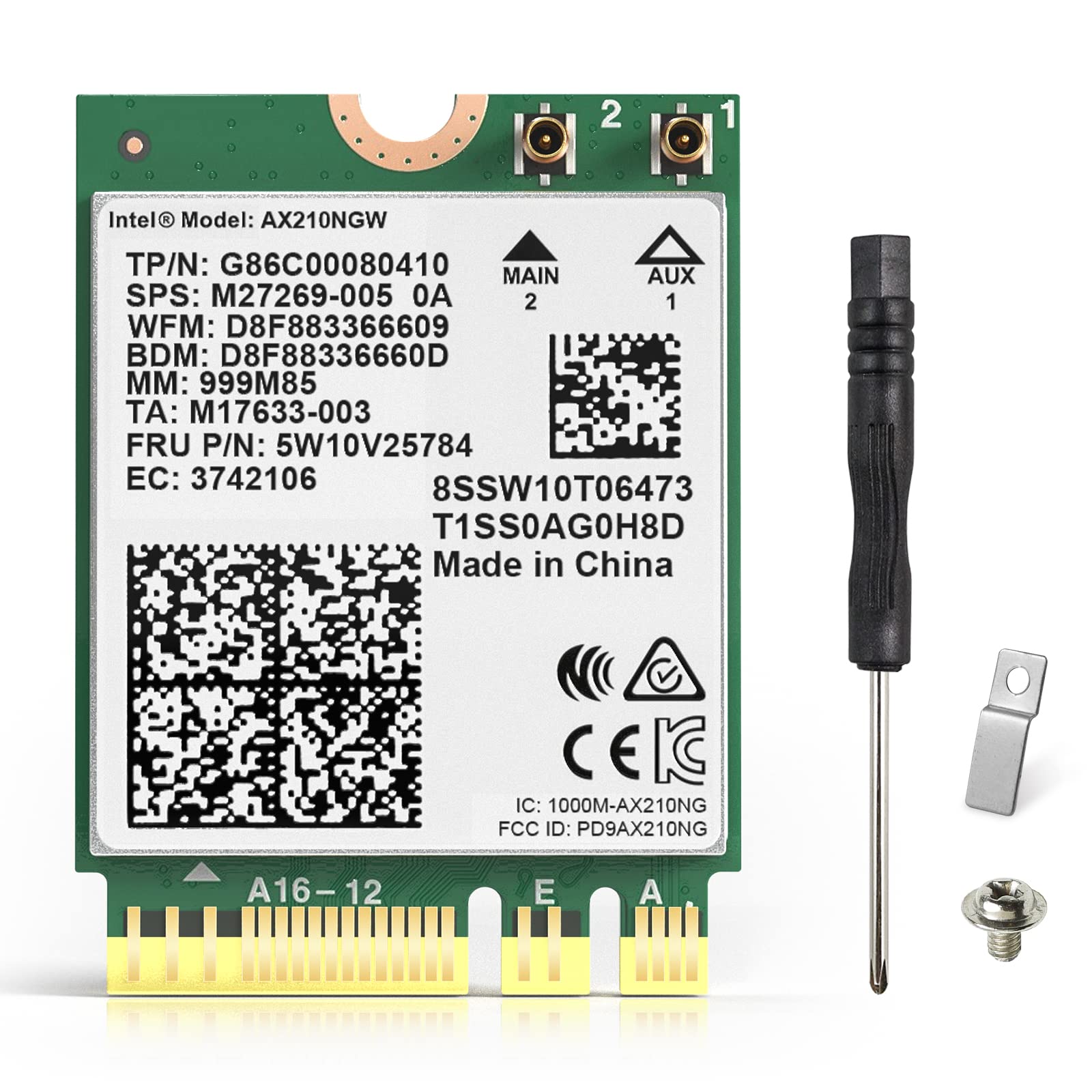 کارت EDUP AX210NGW Wi-Fi 6E با بلوتوث 5.3 سه باند 5400Mbps به آداپتور شبکه 6 گیگاهرتز تبدیل می‌شود. این ماژول بی‌سیم 802.11AX MU-MIMO را برای لپتاپ گسترش می‌دهد و با ویندوز 10/11 64 بیت سازگار است.