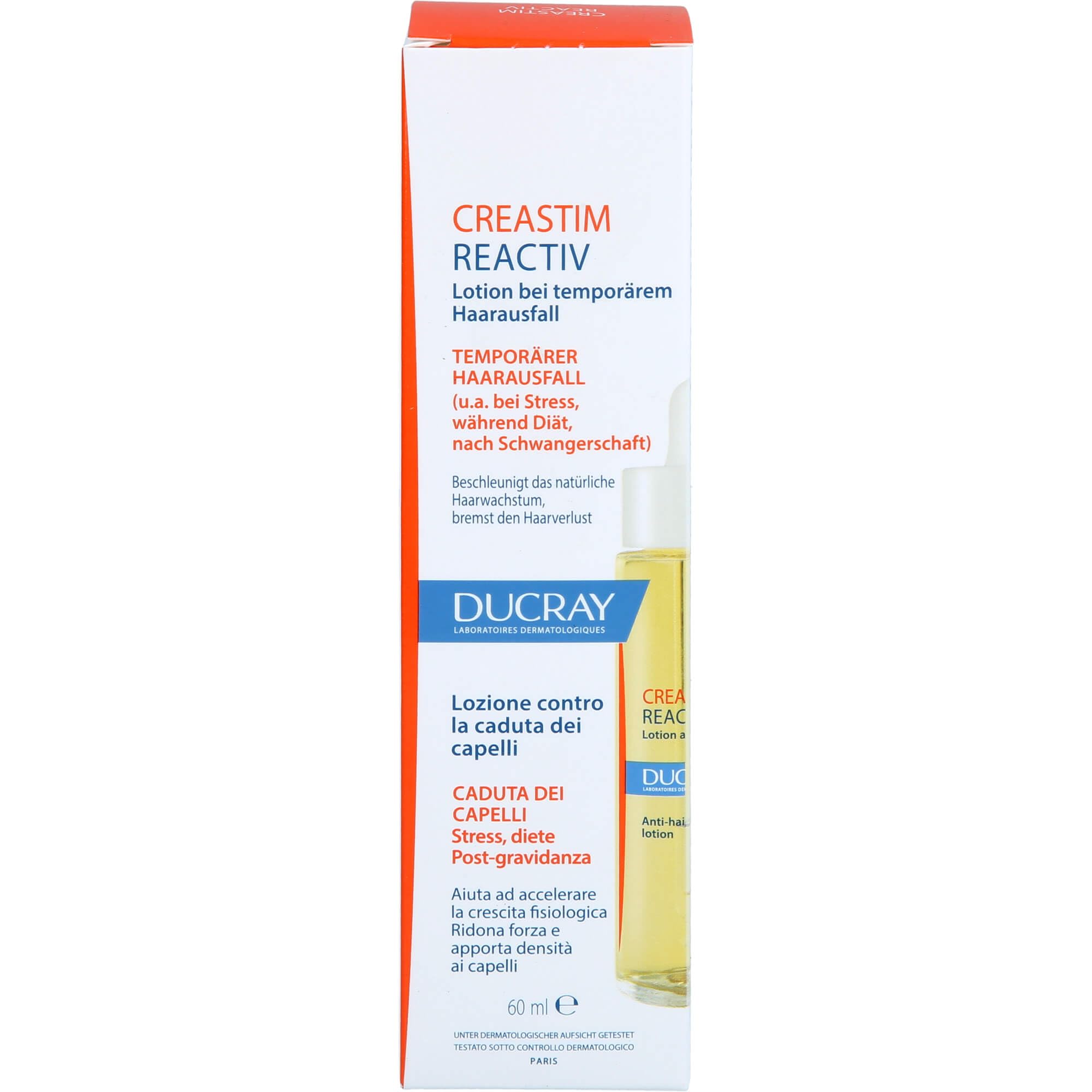 ضد ریزش موی Ducray Creastim - برای ریزش مو زنانه به وقوع پیوسته ناشی از استرس، خستگی و پس از بارداری - اسپری پمپ ۲X۳۰ میلی لیتر