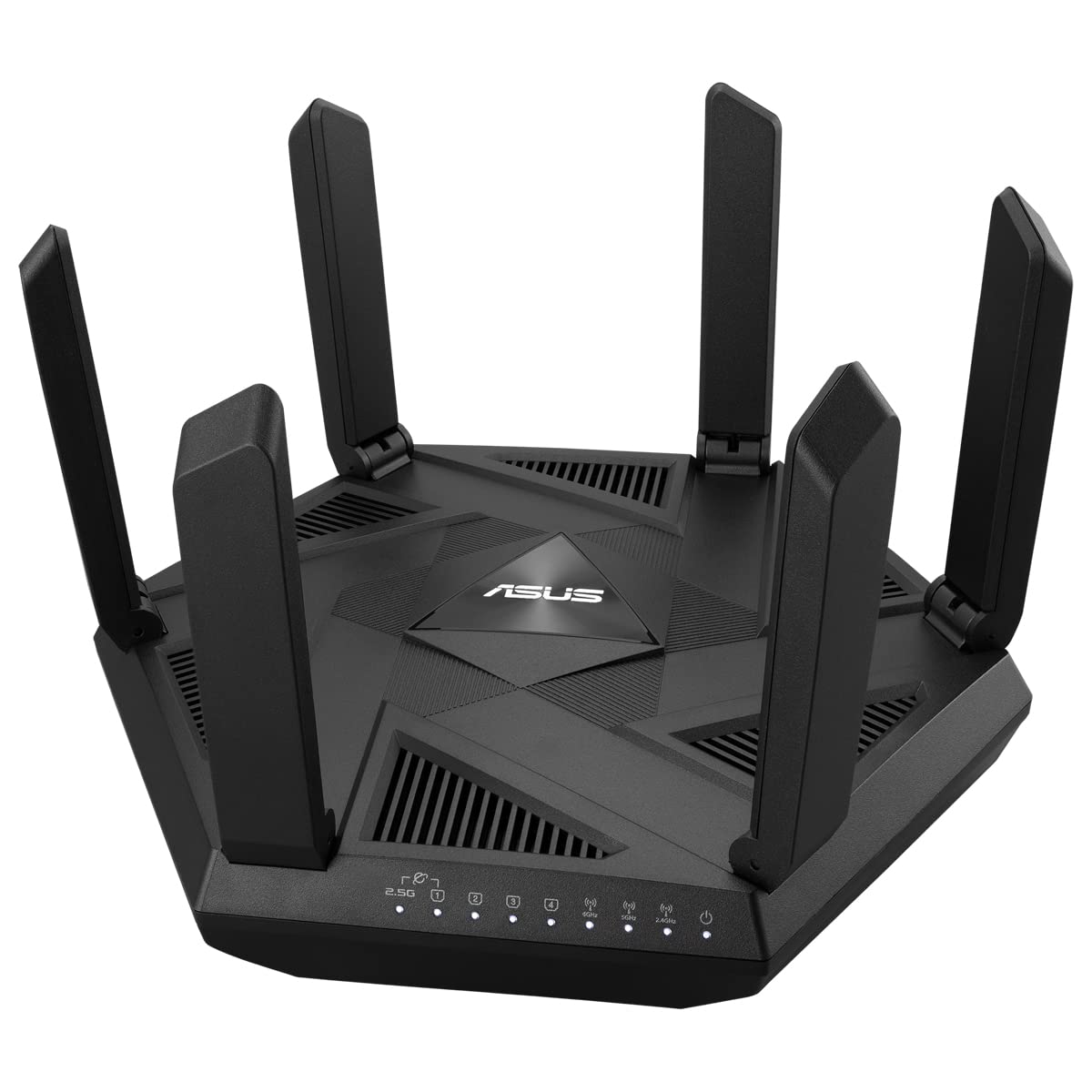 مسیریاب بی‌سیم ایسوس۷۸۰۰ مگابیت بر ثانیهMeshWiFi 5WiFi 6WiFi 6eIEEE 802.11aIEEE 802.11bIEEE 802.11nUSB 3.21 وان3x101001000M1x2.5GbEتعداد آنتن‌ها