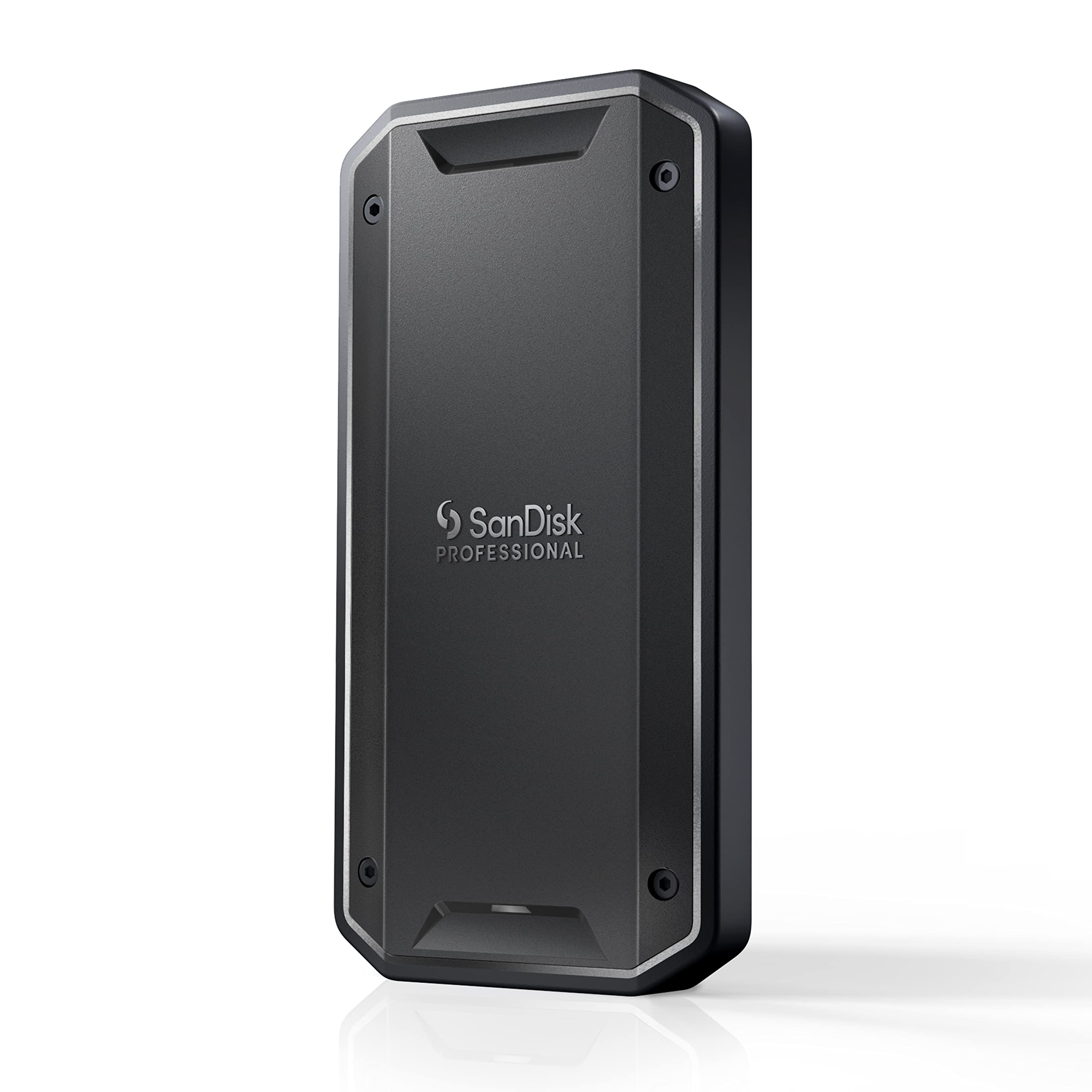 SanDisk SDPS31H-002T-GBCND حرفه‌ای 2TB PRO-G40 SSD تا 2700 مگابایت بر ثانیه، درایو حالت جامد خارجی، Thunderbolt 3 (40Gbps)، USB-C (10Gbps) با ایمنی بالای ضد گرد و آب IP68، 2TB Pro G40 SSD Thunderbolt 3 با سرعت 2700 مگابایت بر ثانیه