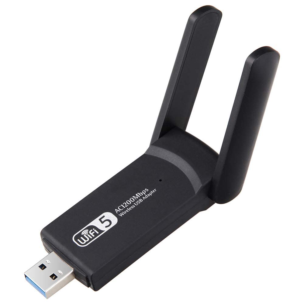 آداپتور بی‌سیم WiFi USB KASTWAVE برای کامپیوتر، دانگل دو بانده WiFi 1200 مگابیت بر ثانیه 2.4 و 5 گیگاهرتز با USB 3.0، آداپتور شبکه بی‌سیم برای ویندوز 11/10/8/7 و مک او اس ایکس