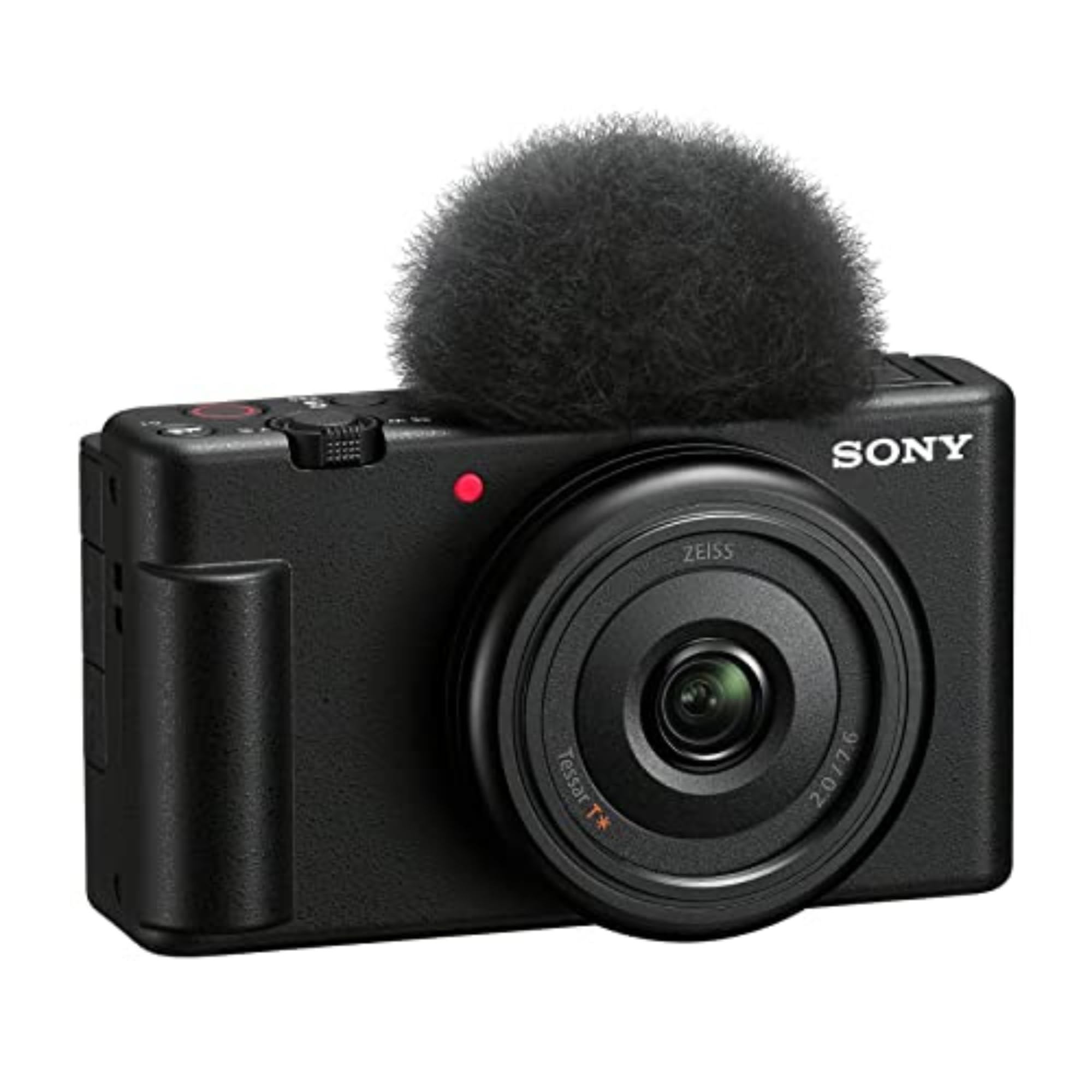 دوربین ولاگ Sony ZV-1F/B برای خالقان محتوا و ولاگرها با سنسور 1 اینچی بزرگ و لنز زاویه گشای 20 میلی‌متر، رنگ مشکی