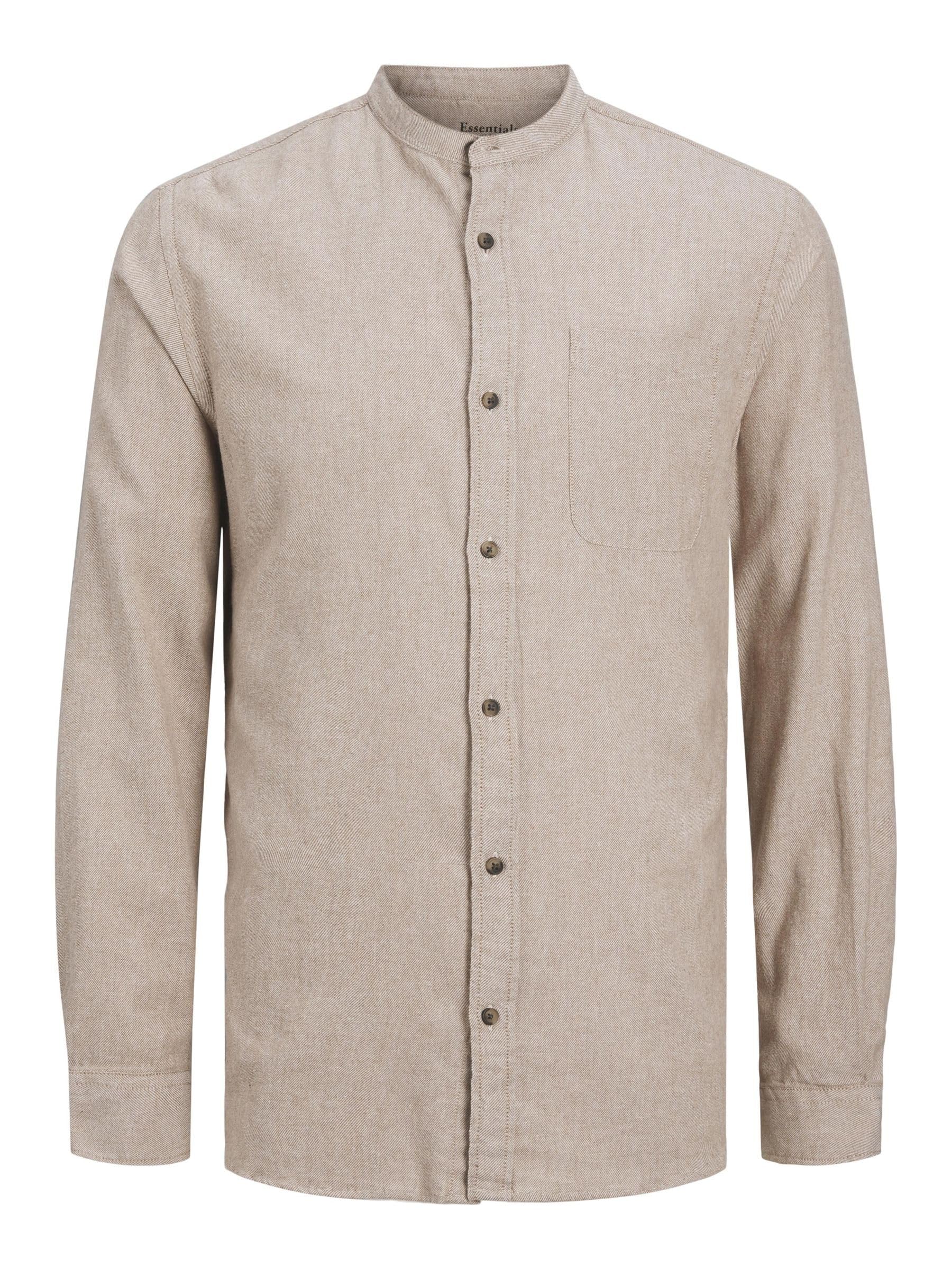 پیراهن مردانه JACK & JONES BAND MELANGE سایز L رنگ شیری‌زرد