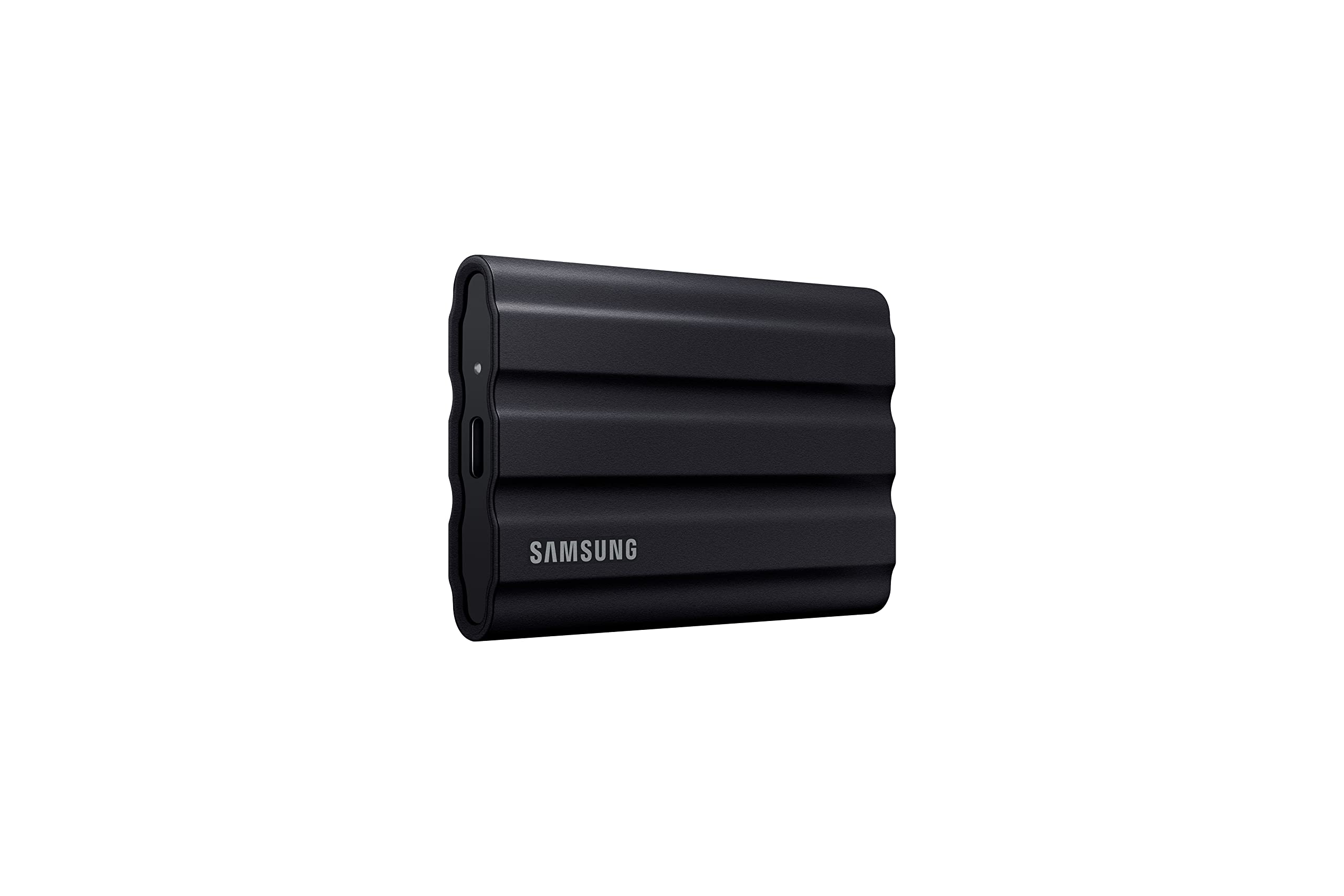 SAMSUNG T7 Shield 4TB، حافظه جانبی SSD، تا 1050 مگابایت بر ثانیه، USB 3.2 نسل دوم، مقاوم در برابر آب و گرد و غبار با IP65 برای عکاسان، ایجادکنندگان محتوا و بازی، درایو جامد خارجی (MU-PE4T0S/AM)، سیاه 4 ترابایت