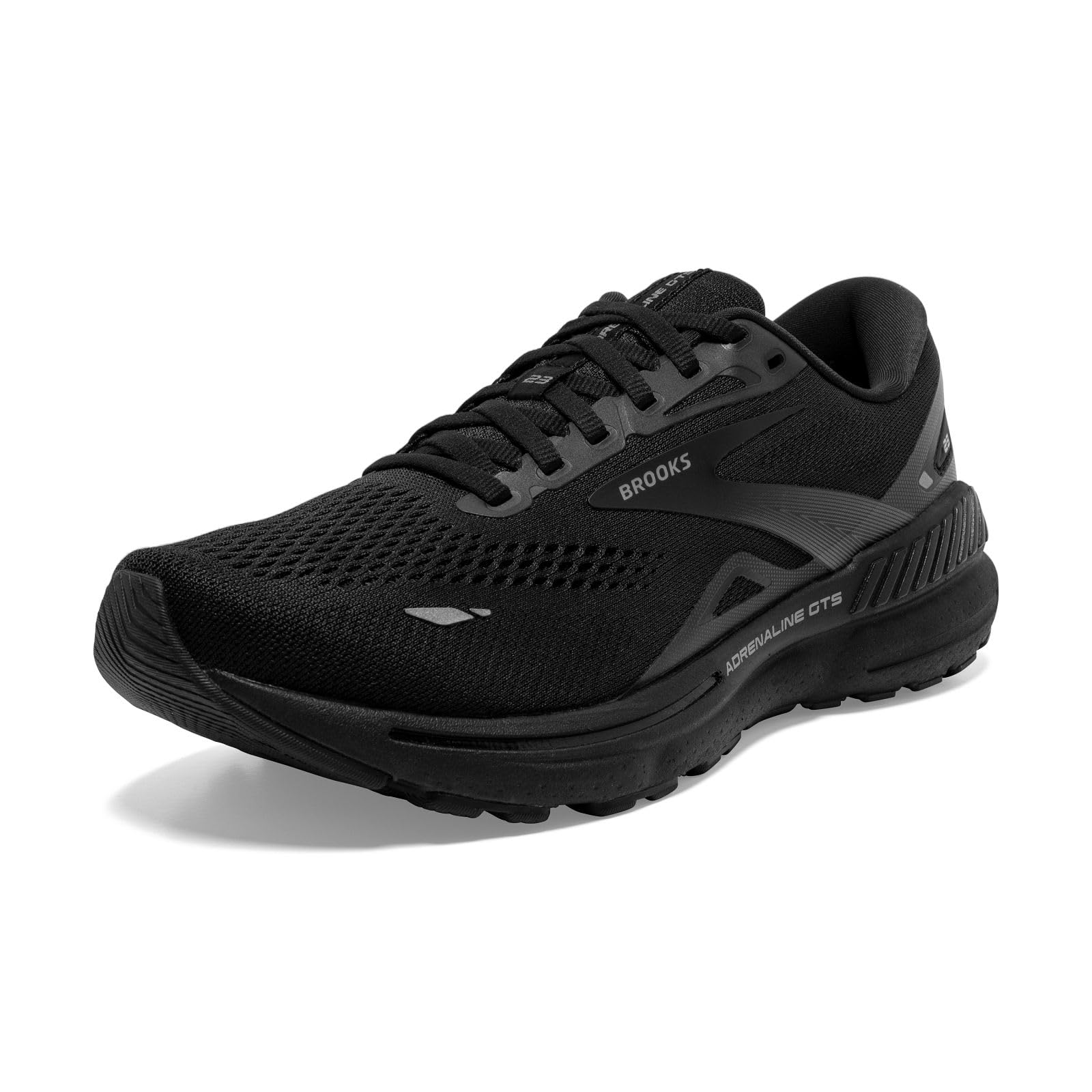 Brooks Men s Adrenaline GTS 23 Supportive Running Shoe 42 EU Wide Black/Black/Ebony