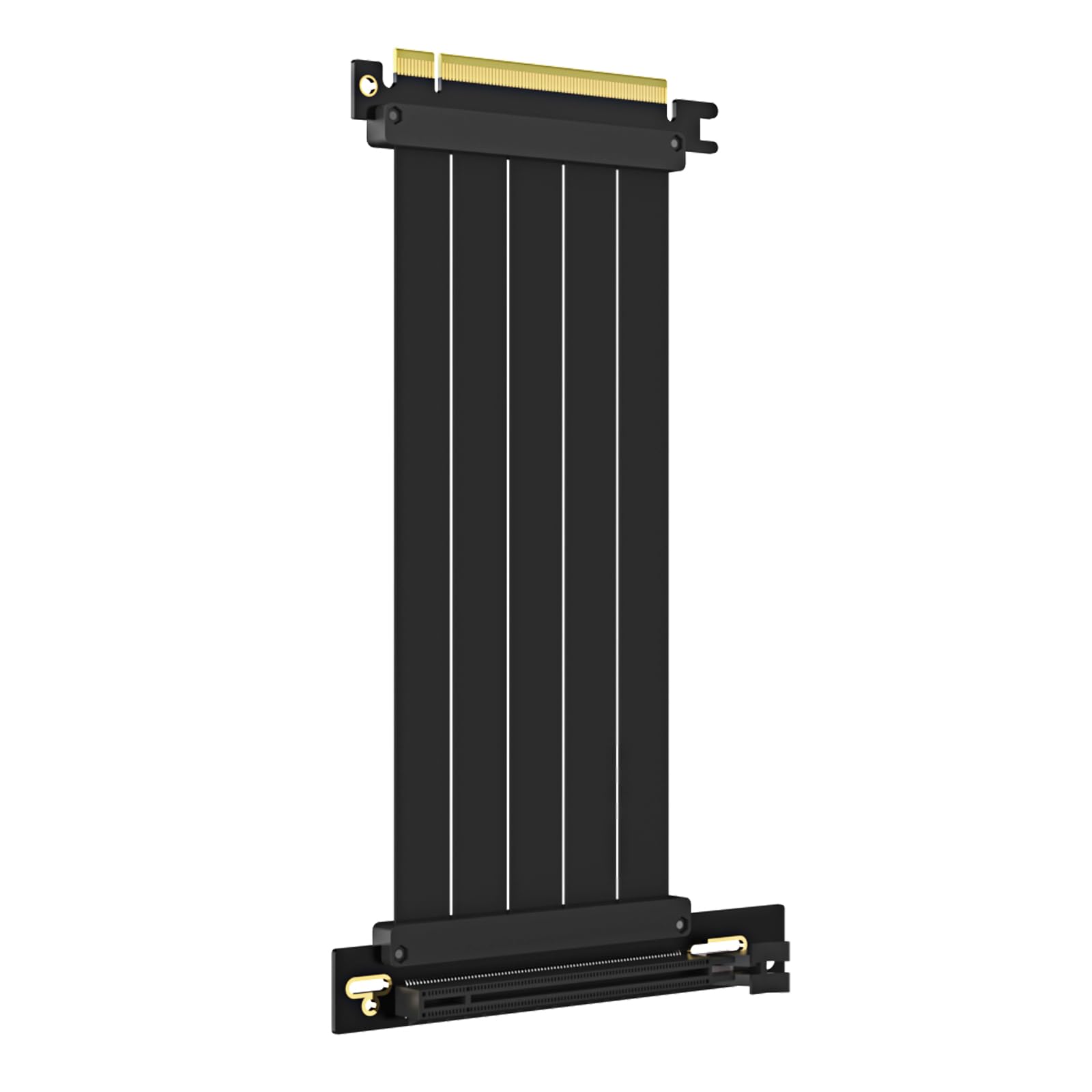کابل بالابر GLOTRENDS PCIe 4.0 X16 طول 200 میلی‌متر ، زاویه 90 درجه بانوی ، سازگار با کارت‌های گرافیک نسل 4 مانند RTX4090-RTX3060، RX7900 ، RX6950XT-RX6500XT و غیره (PCIE40-X16-200MM-90D) 90 درجه طول 200 میلی‌متر