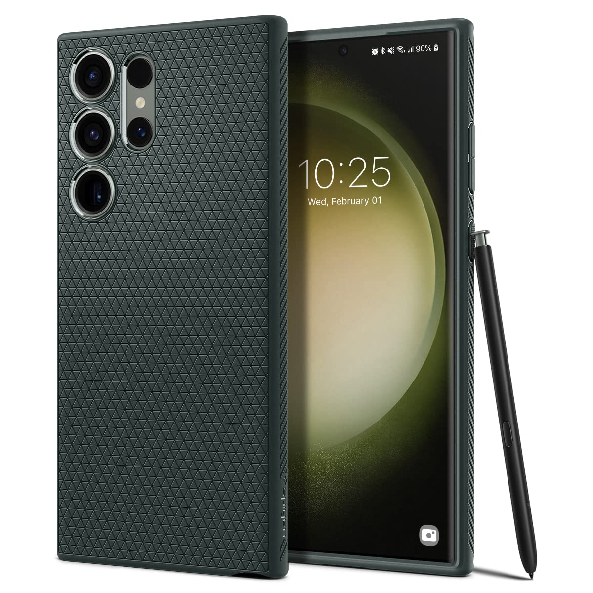 کاور محافظ مایع اسپیجن Liquid Air طراحی شده برای گوشی سامسونگ Galaxy S23 ULTRA (2023) - رنگ آبی عمیق