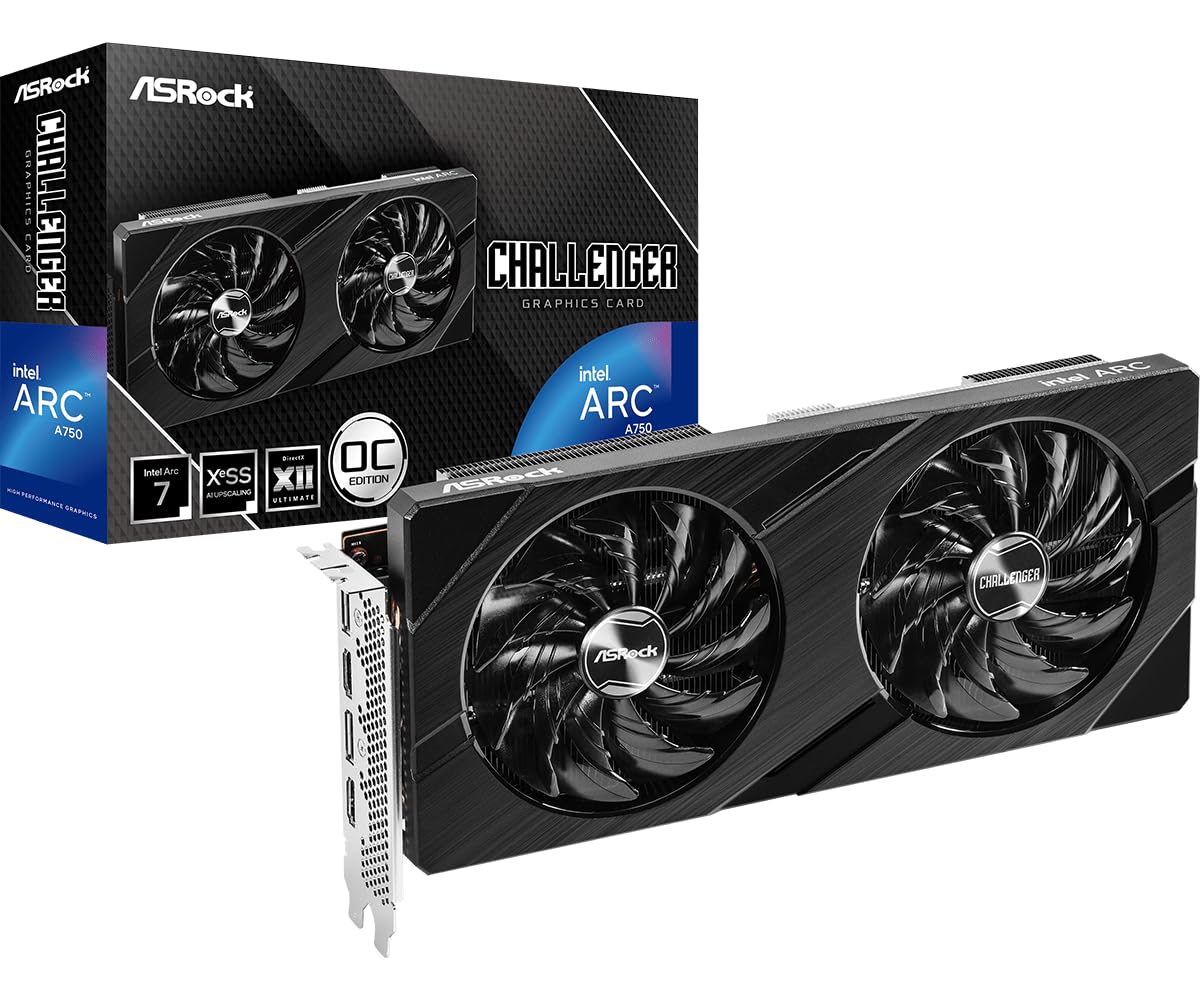 ASRock Intel Alchemist Arc 7 A750 Challenger D OC 8GB گرافیک کارت