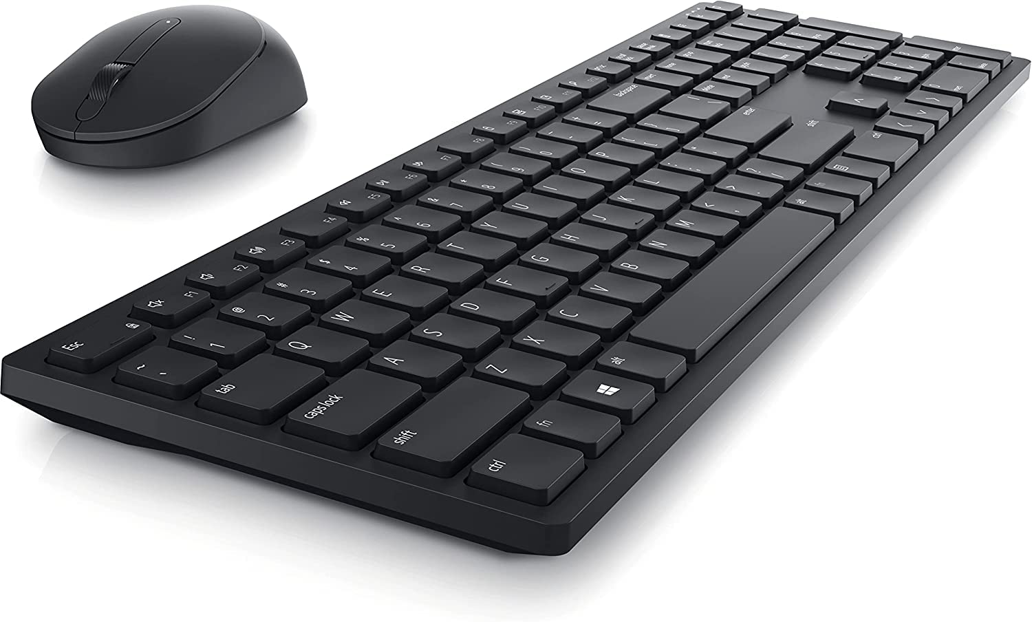 کیبورد و موس بی‌سیم دل مدل KM5221W Pro با زبان Qwerty عربی-انگلیسی