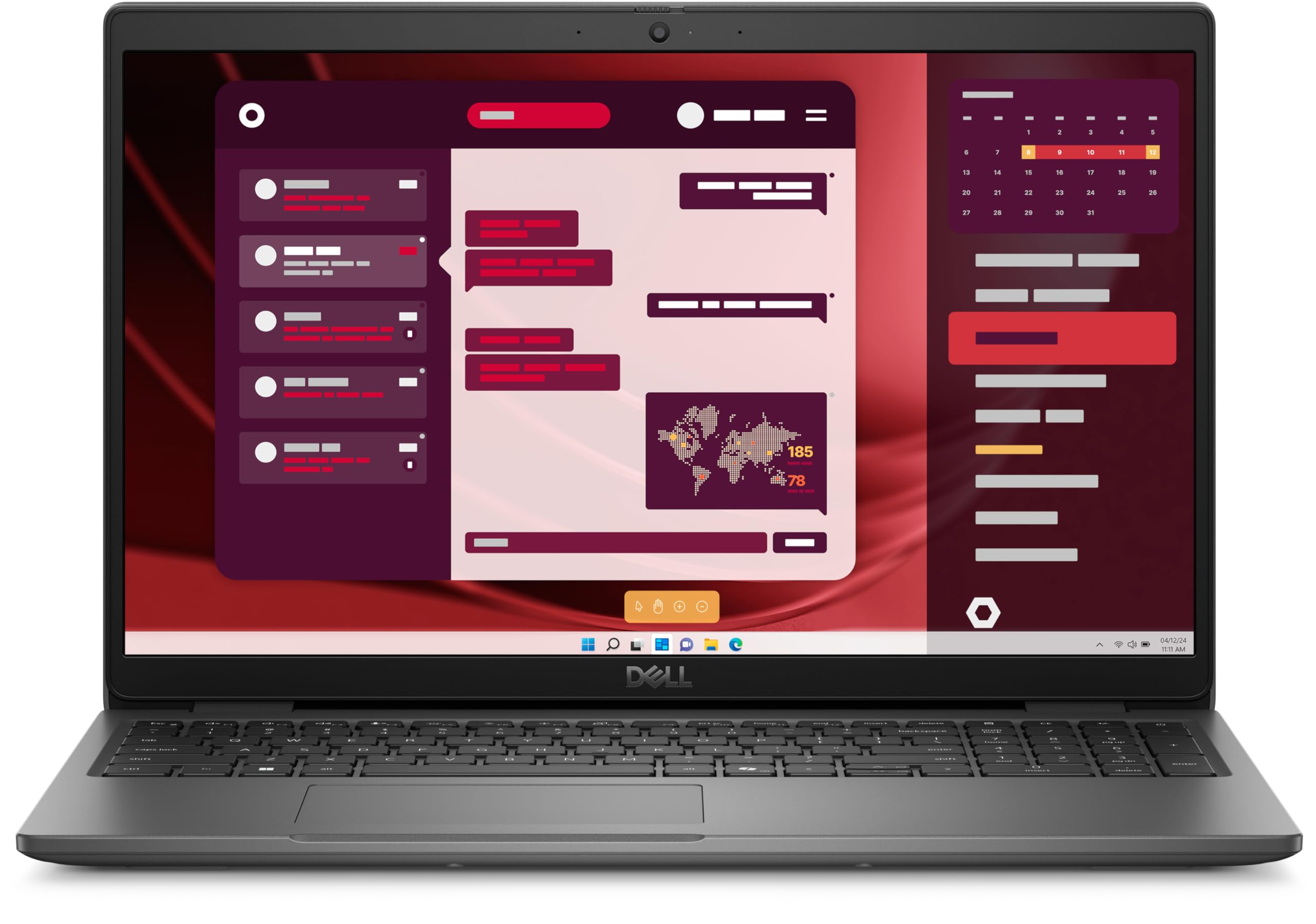 Dell 3550 لتیتود، اینتل کور i5-1335U، 16 گیگابایت / 512 گیگابایت، 15.6" FHD، صفحه کلید انگلیسی با پشت نورده Copilot key 99key، ویندوز 11 پرو، PN: F51GH
