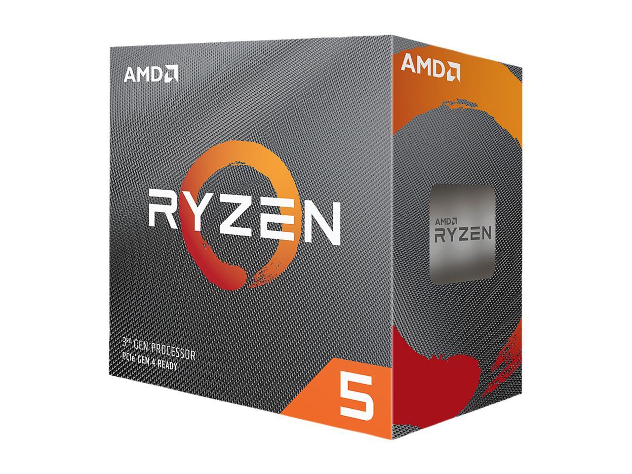 پردازنده میزکار قابل باز کردن AMD Ryzen 5 3600 با 6 هسته، 12 رشته و خنک کننده وریث اسپایر