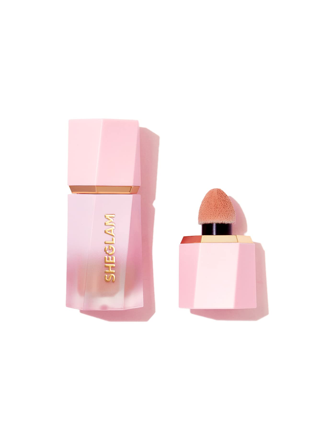 سرخسیگلام Makeup - رژگونه مایع ضد درخشش رنگ - رژگونه ژل-کرم ضد آب با اپلیکاتور اسفنجی (شور و خامه)، 60.0 گرم، 1.0 عدد، 1،
