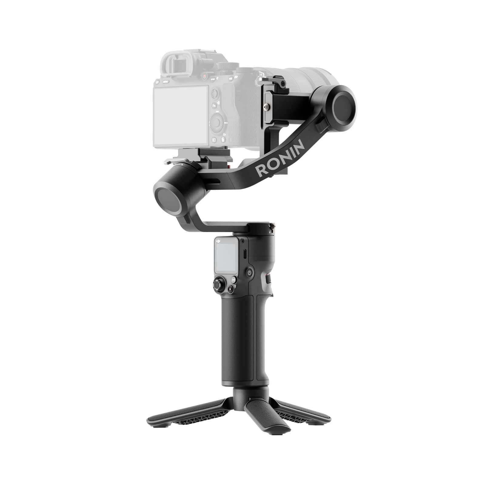 چرخشی ۳ محوره DJI RS 3 Mini - استابیلایزر سبک برای دوربین‌های Canon/Sony/Panasonic/Nikon/Fujifilm، کنترل از راه دور بلوتوث، عکاسی عمودی طبیعی، نسخه امارات با پشتیبانی رسمی گارانتی