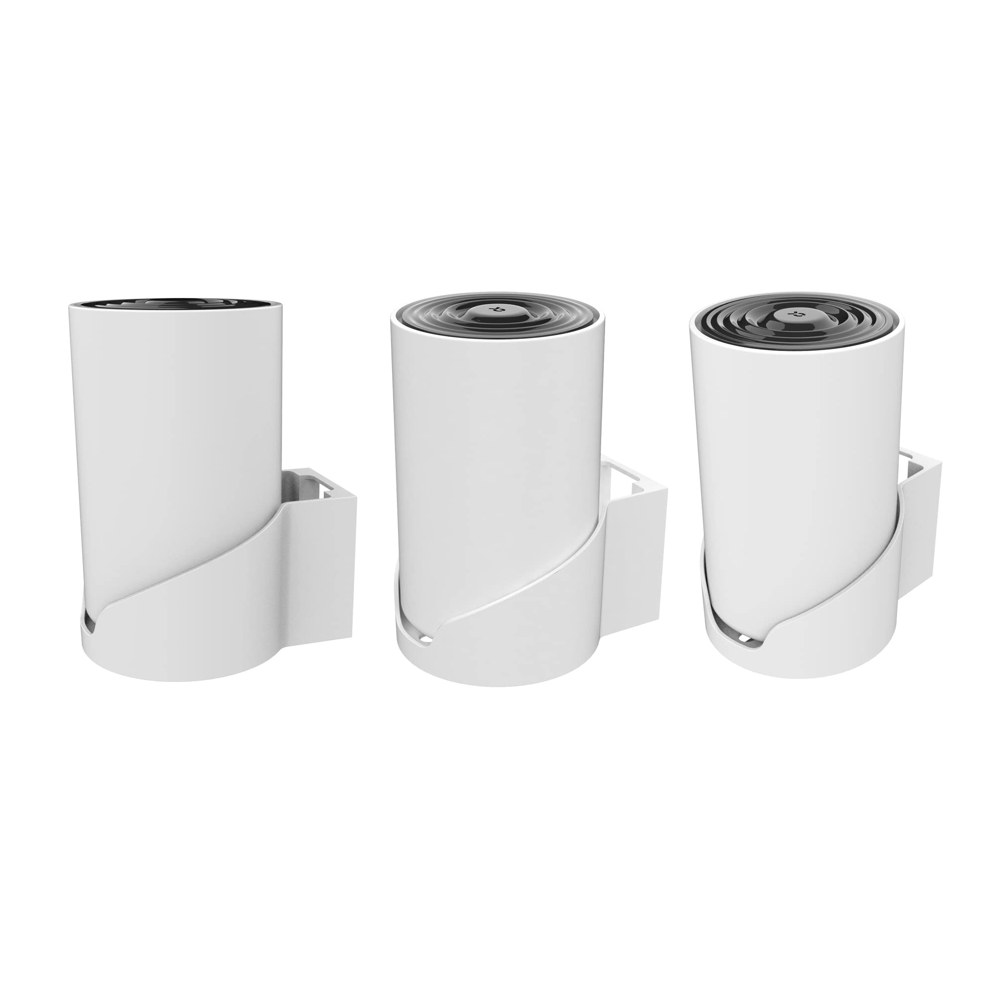پایه نصب دیواری برای سیستم TP-Link Deco X68/XE75/AXE5300 Mesh Wi-Fi 6، حامل نگهدارنده دیواری جلوگیری از مصرف فضای اضافی برای ارتقا دهنده Wi-Fi، منظم‌کننده کابل بدون هیچ گونه هرج و مرج، نصب آسان (3 بسته) سفید-3 بسته
