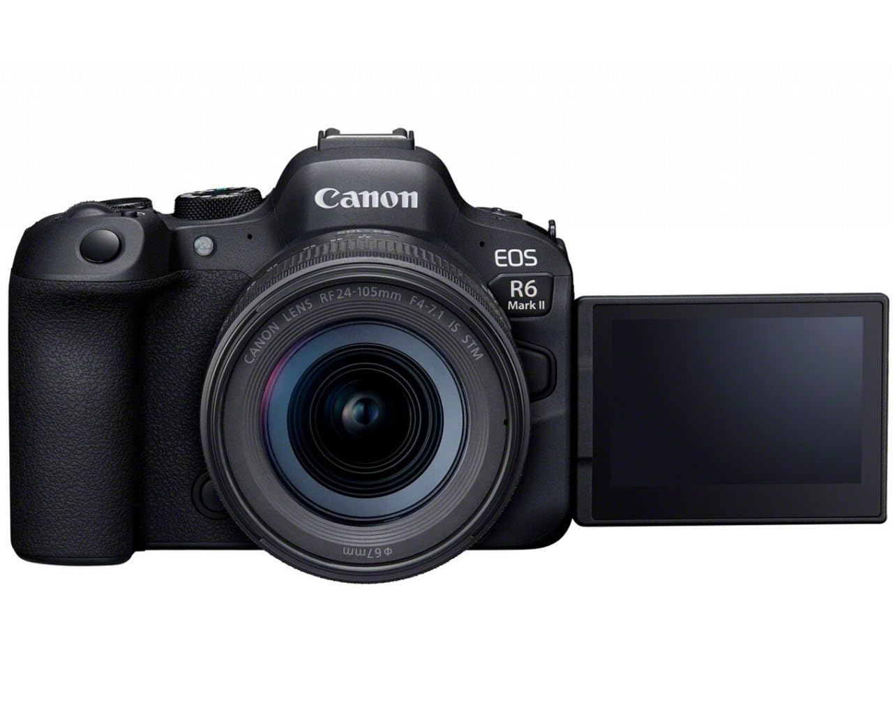 کنن ای‌ام‌‌ال EOS R6 MARK II + RF 24-105 میلی‌متر f/4-7.1 ای‌اس STM تک EOS R6 مارک دوم + لنز 24-105 میلی‌متر f/4-7.1 ای‌اس STM RF