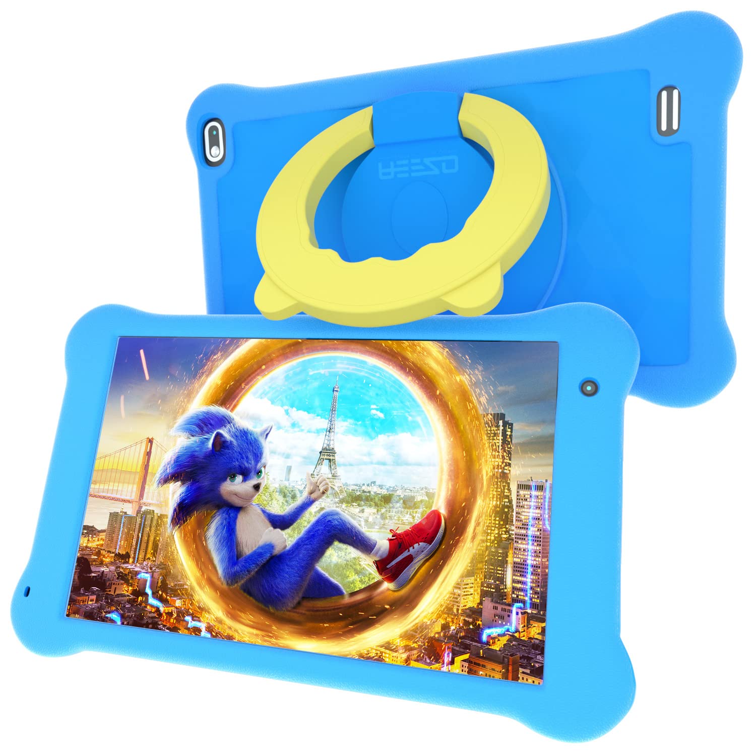 AEEZO Kids Tablet 7 inch WiFi Android 10 Tablet PC FHD 1024 x 600 IPS Screen, 2GB RAM 32GB ROM, Parental Control Tablet (Pink) (New Blue) 7 inch Blue