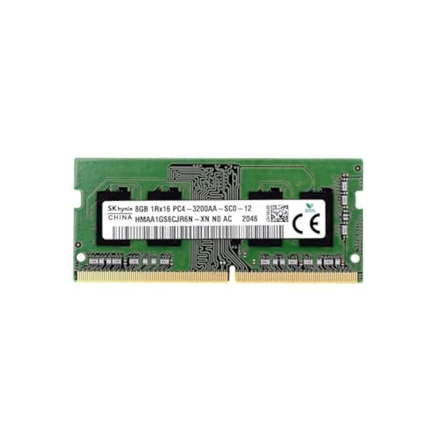حافظه RAM لپتاپ SK Hynix 8GB SODIMM DDR4 3200 PC4 1Rx16 HMAA1GS6CJR6N-XN برای دل، اچ‌پی، لنوو و سیستم‌های دیگر