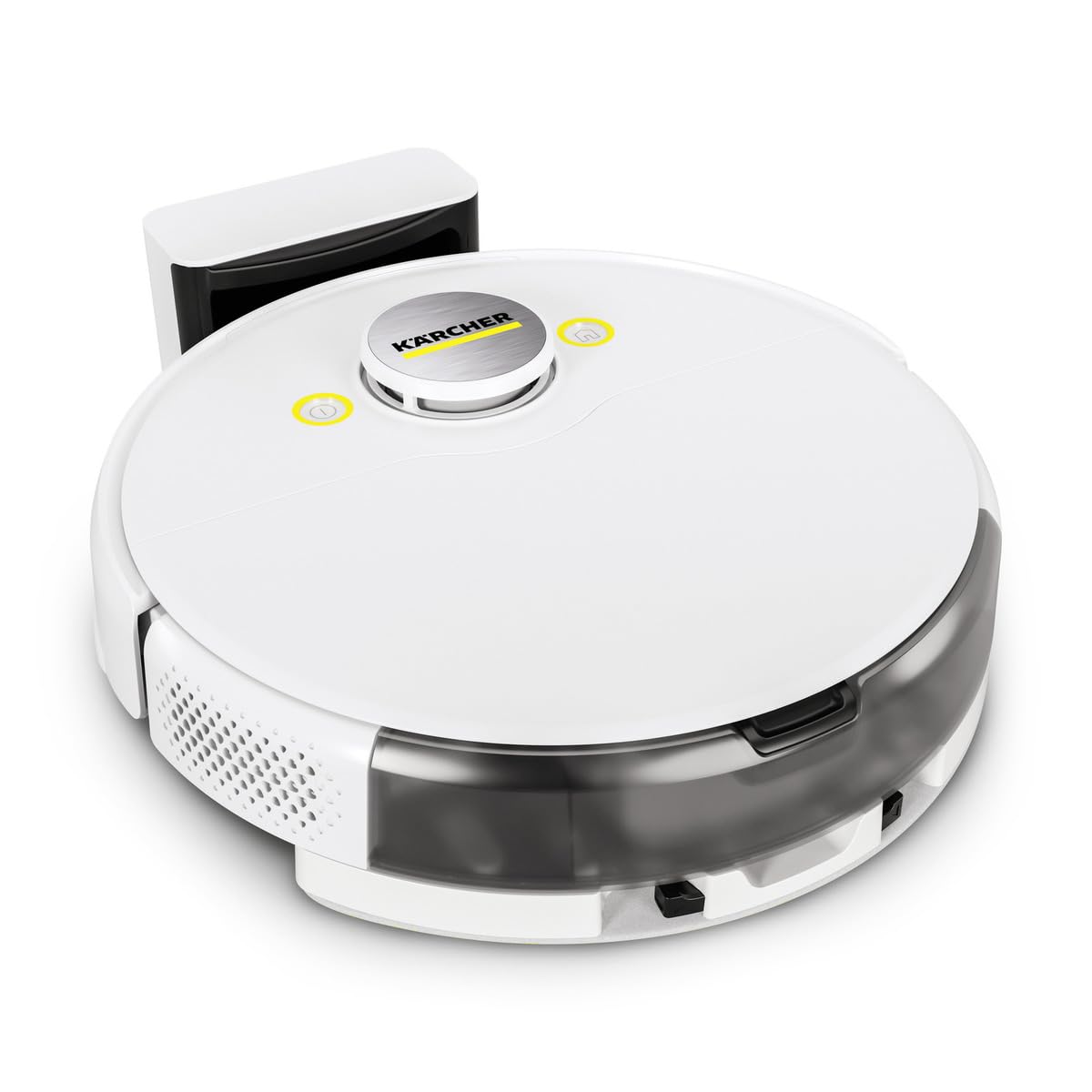 واکوم  روباتیک Karcher RCV 5 با قابلیت پاکسازی با پارچه، کنترل از طریق اپلیکیشن، ناوبری لیزری LiDAR، دو لیزر و هوش مصنوعی، مپ‌سازی، تشخیص اتاق و موانع، 5000 پاسکال، زمان کارکرد 120 دقیقه، برای کف‌های سخت