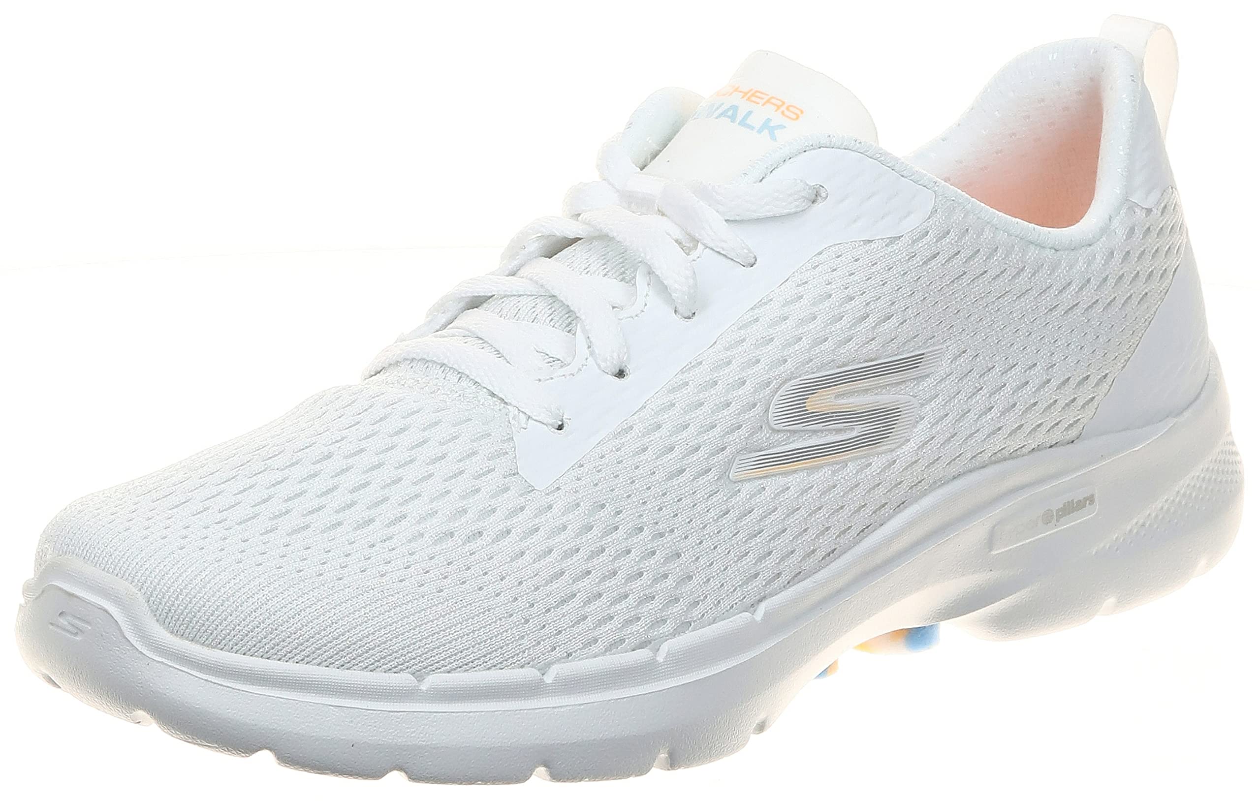 کفش زنانه Skechers GO WALK 6 - سفید آبی روشن