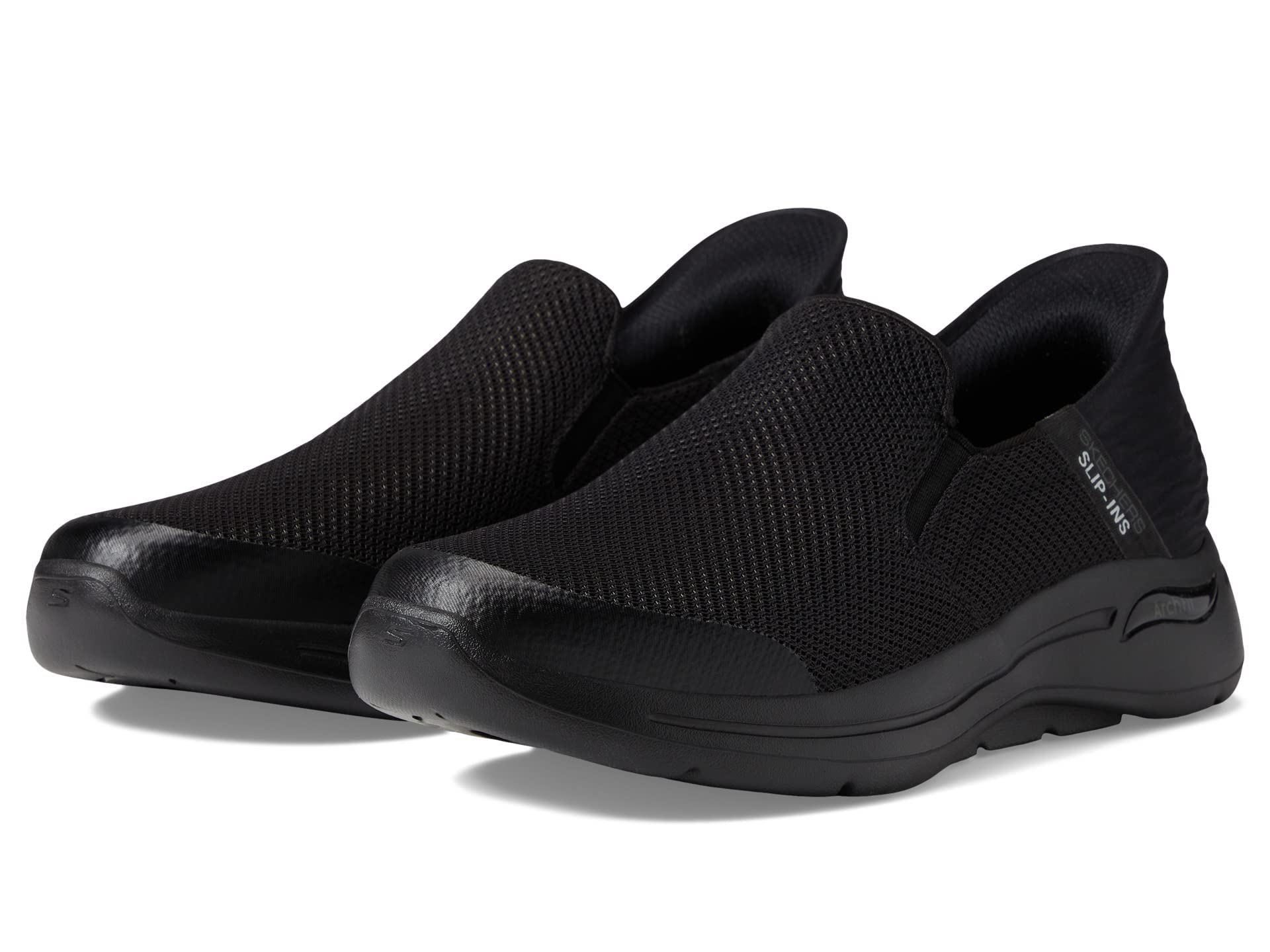 کفش پیاده‌روی مردانه Skechers مدل SLIP-INS GO WALK ARCH FIT - HANDS FREE، سایز 42 (EU)، مشکی