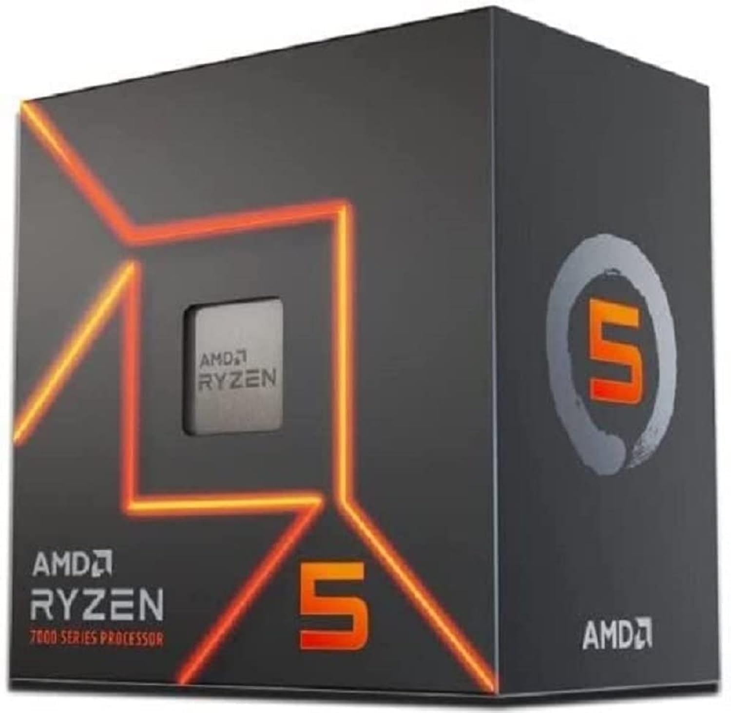 پردازنده دسکتاپ AMD Ryzen 5 7600 (6 هسته / 12 رشته، حافظه نهان 38 مگابایت، تا 5.1 گیگاهرتز افزایش حداکثر) با خنک کننده AMD Wraith Stealth