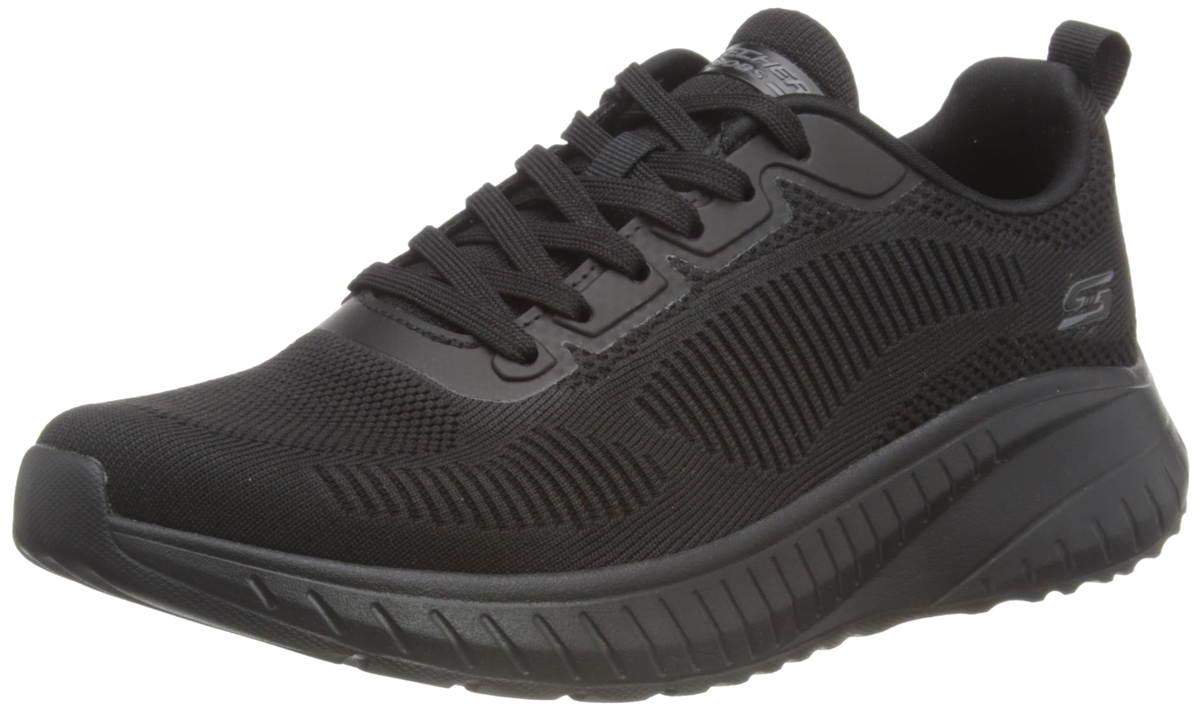 Skechers BOBS SQUAD CHAOS BOLD کفش کتانی مردانه، سایز 42.5 EU، رنگ: مشکی/مشکی