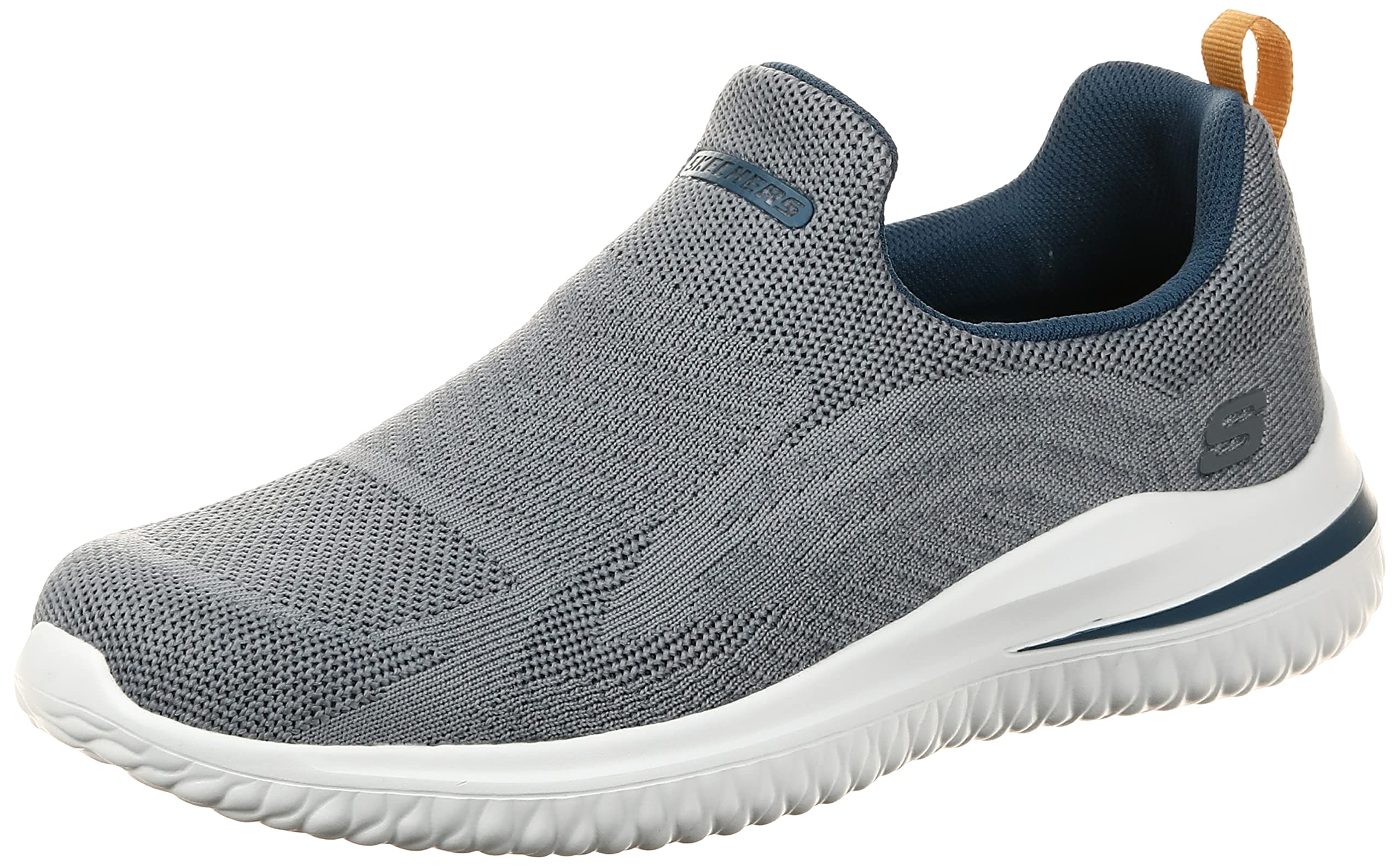 Skechers Delson 3.0 کفش اسلیپ‌آن مردانه کتانی — ۴۶ (EU) — خاکستری