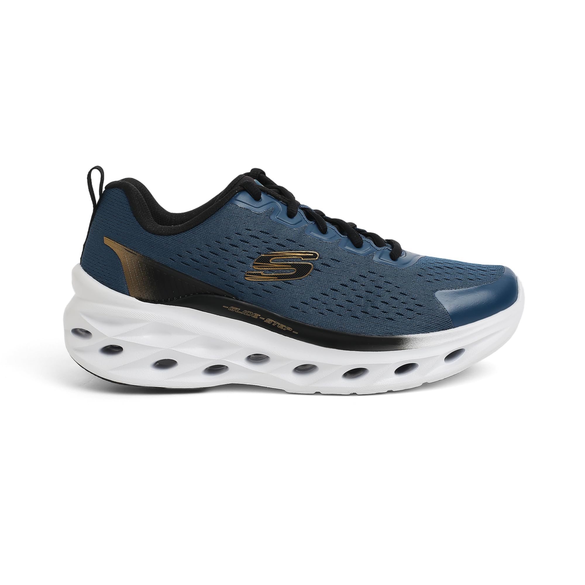 کفش کتانی مردانه Skechers GLIDE-STEP SWIFT، سایز 42 (EU)، رنگ فیروزه‌ای و مشکی