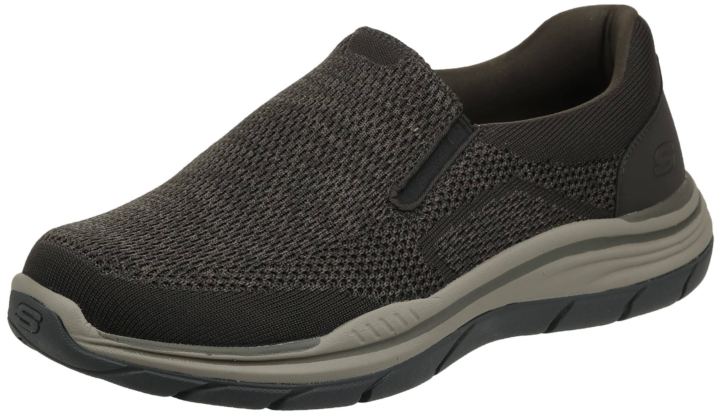 کفش کتانی مردانه Skechers EXPECTED 2.0، سایز 42.5 اروپا، رنگ زیتونی قهوه‌ای